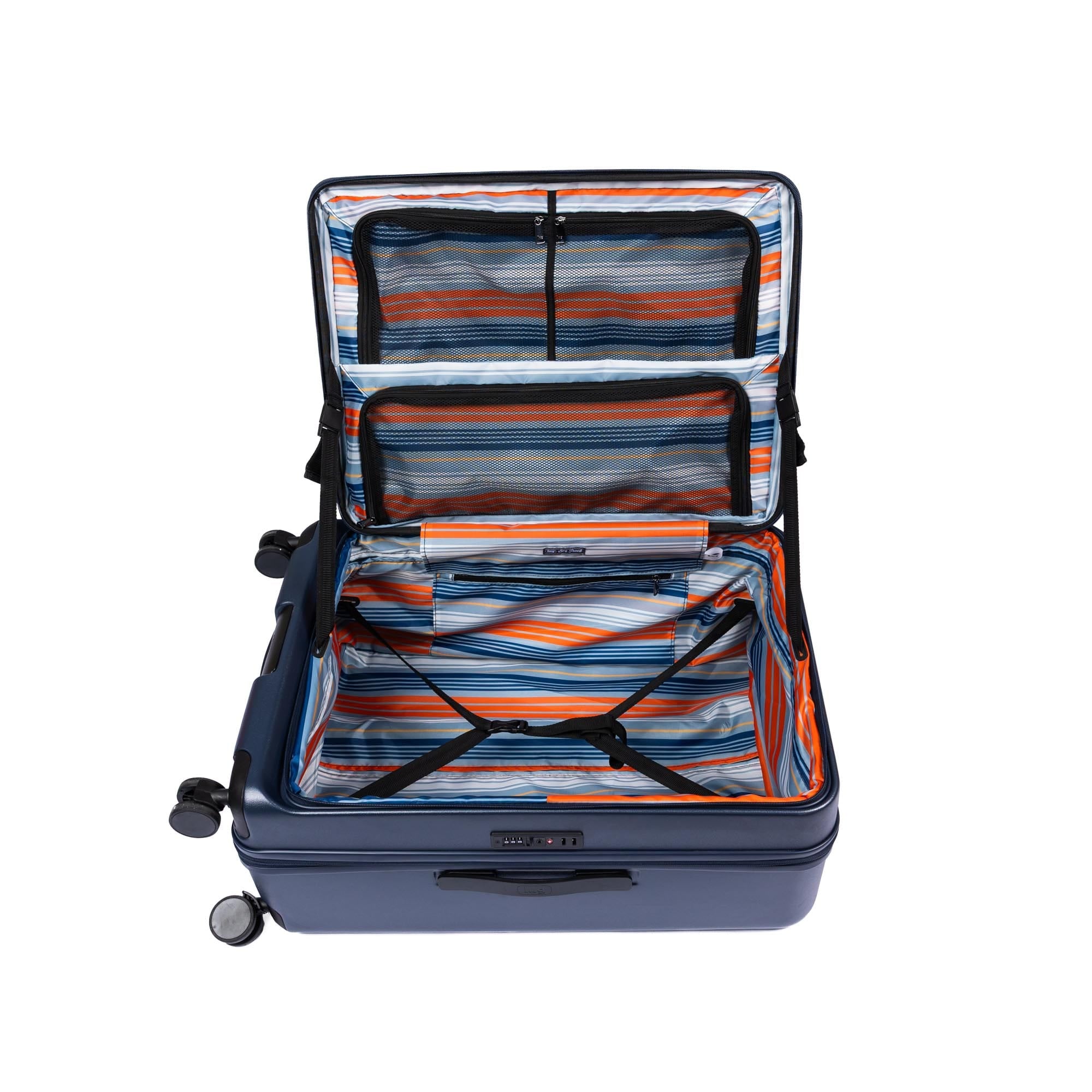 Box Truck Hard Sided Wheelie Checked Bag - INDIGO - 24413_Boxtruck_Checked_Indigo_Angle_08