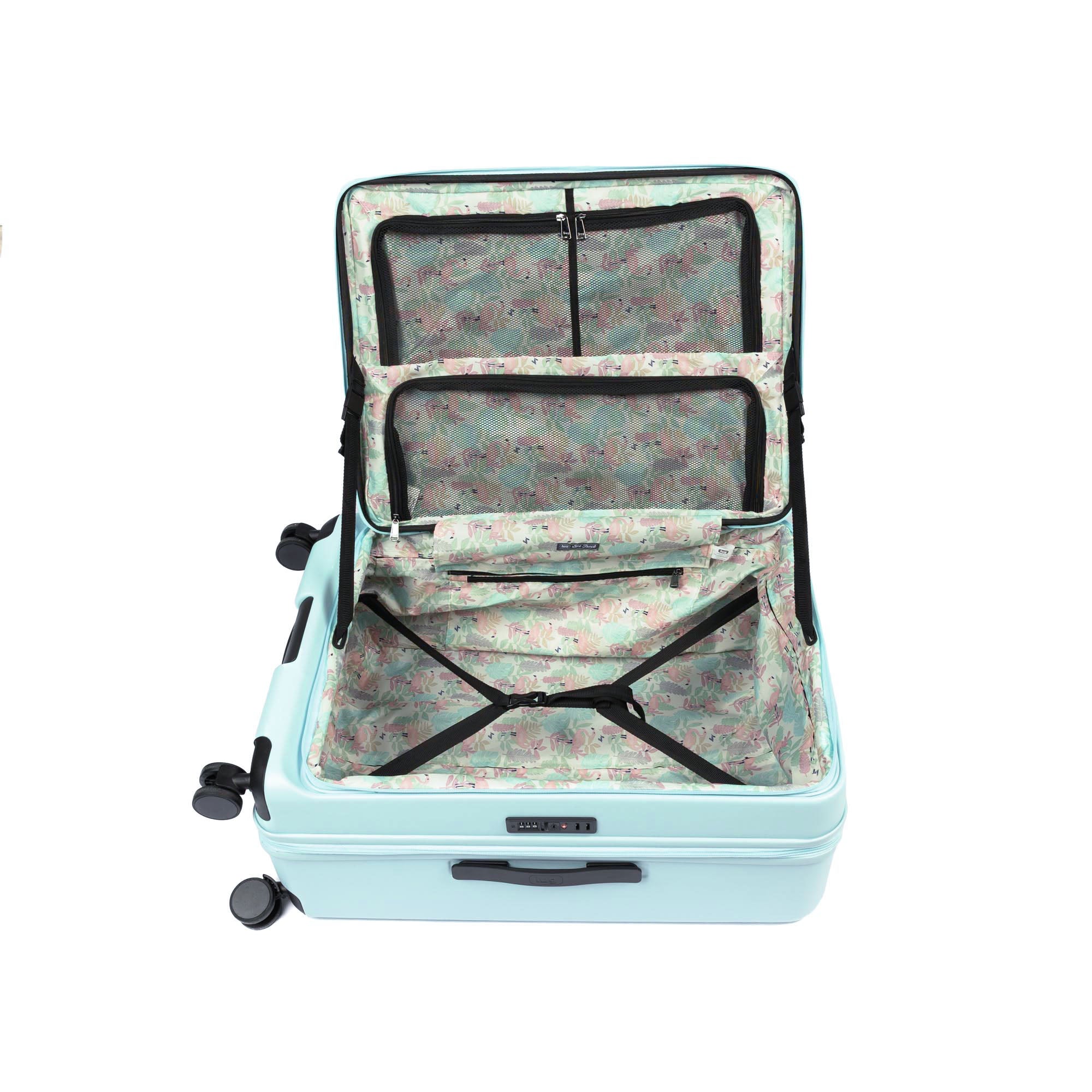 Box Truck Hard Sided Wheelie Checked Bag - AQUAMARINE - 24415_Boxtruck_Checked_Aquamarine_Angle_08_s3nh2m