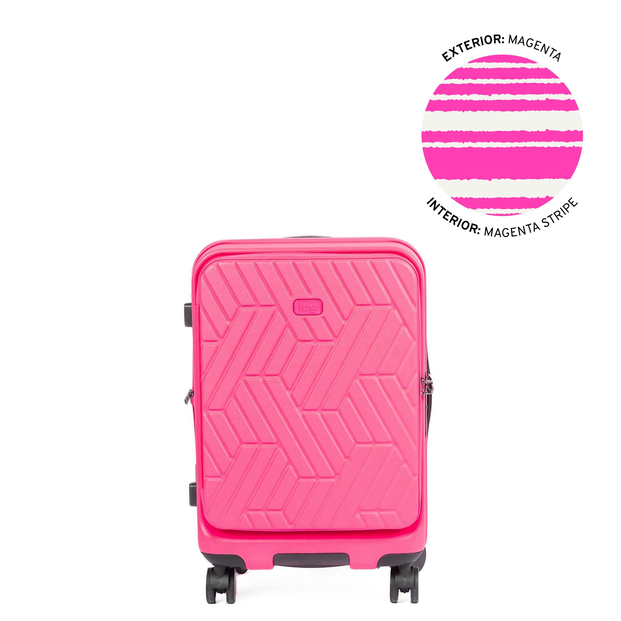 Box Truck Hard Sided Wheelie Carry-On - MAGENTA - 24418_Boxtruck_CarryOn_Magenta_Angle_01_qjanvt