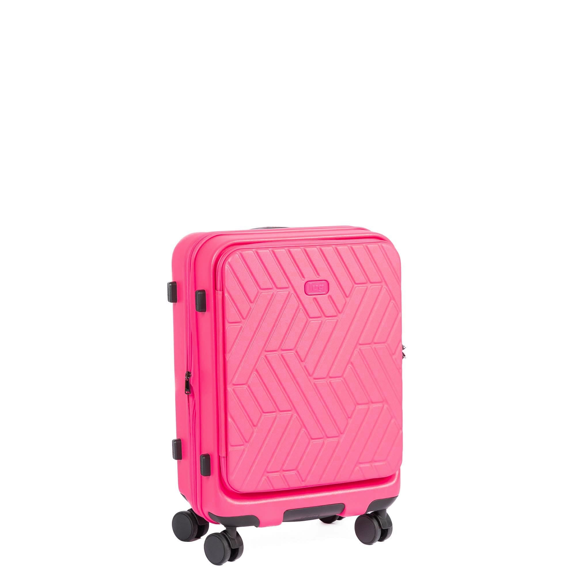 Box Truck Hard Sided Wheelie Carry-On - MAGENTA - 24418_Boxtruck_CarryOn_Magenta_Angle_02