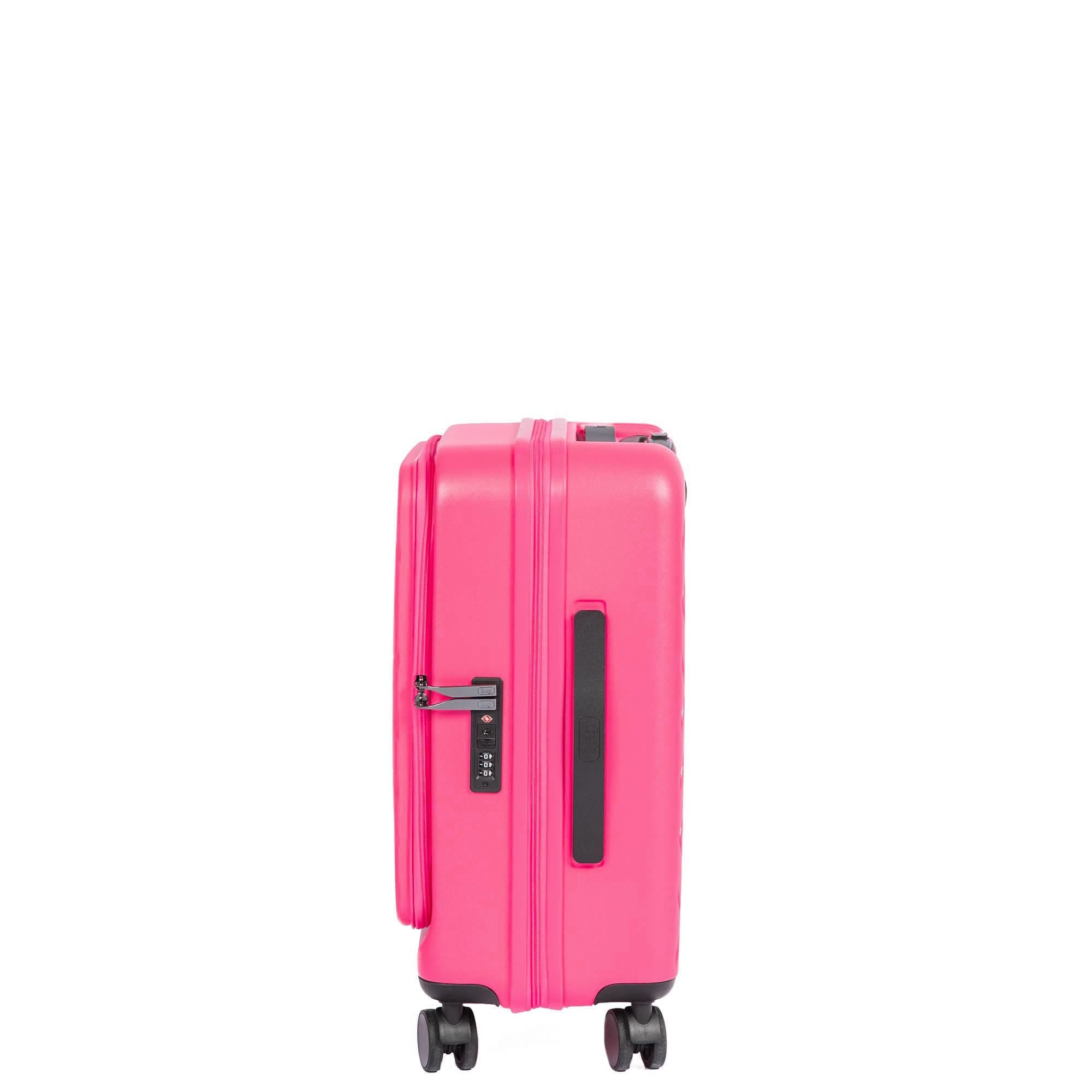 Box Truck Hard Sided Wheelie Carry-On - MAGENTA - 24418_Boxtruck_CarryOn_Magenta_Angle_06