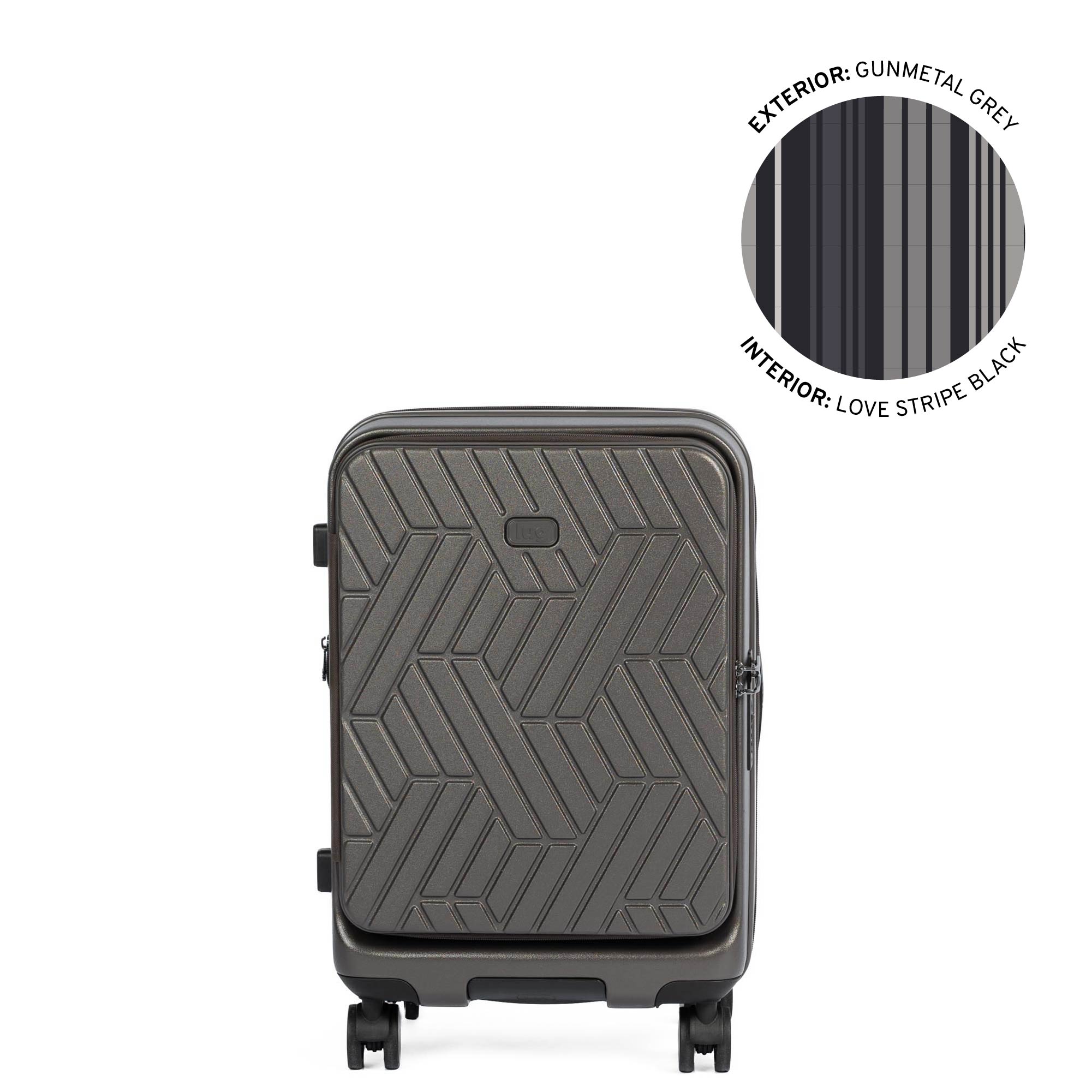 Box Truck Hard Sided Wheelie Carry-On - GUNMETAL GREY - 24421_Boxtruck_CarryOn_Gunmetal_Angle_01_q4oeak