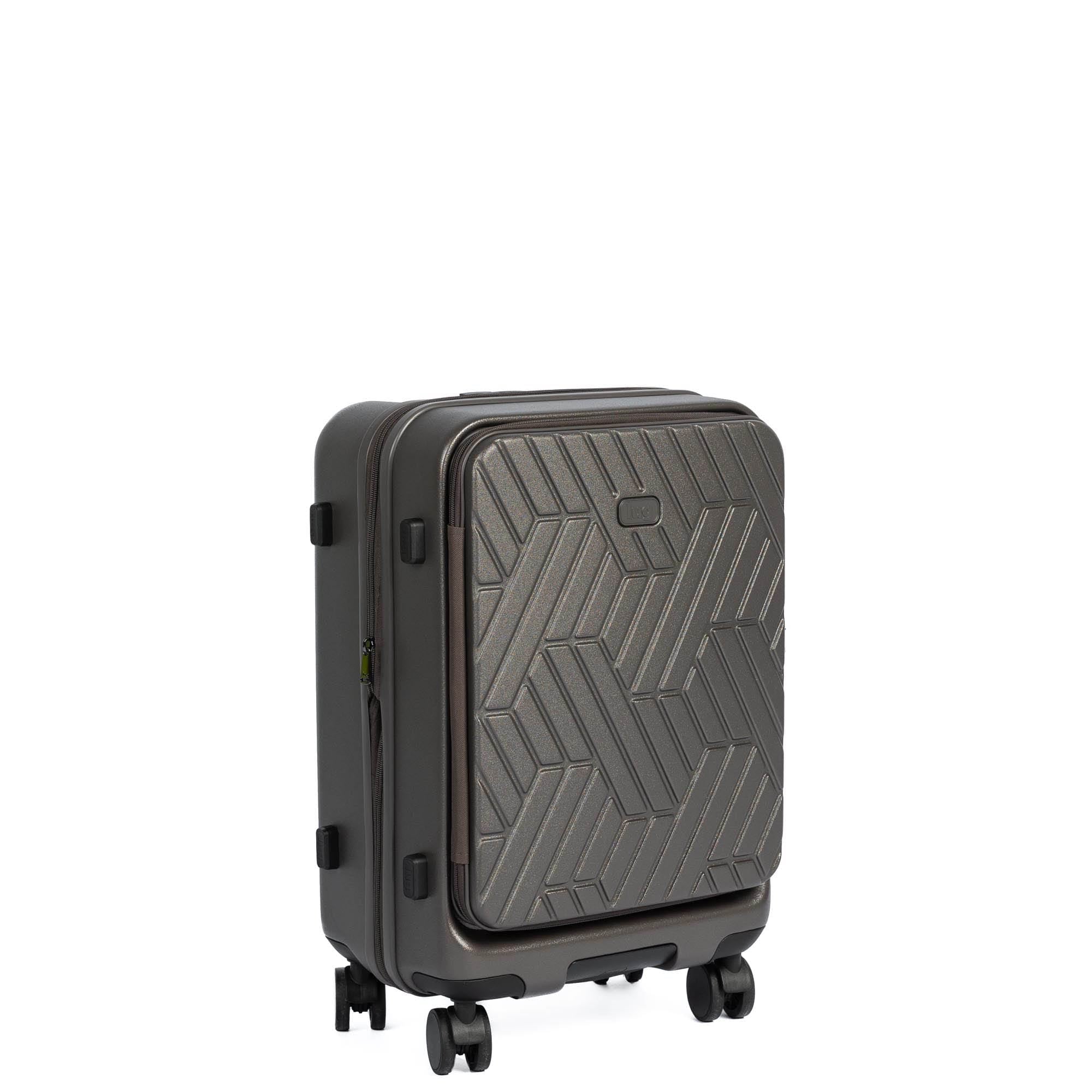 Box Truck Hard Sided Wheelie Carry-On - GUNMETAL GREY - 24421_Boxtruck_CarryOn_Gunmetal_Angle_02