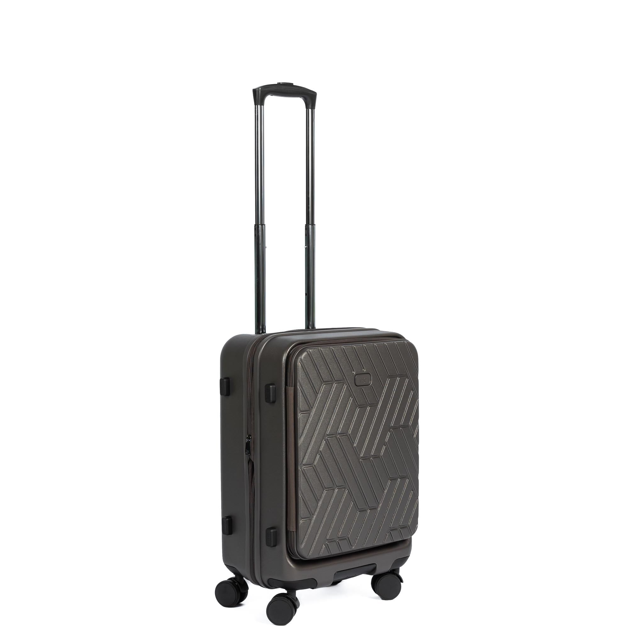 Box Truck Hard Sided Wheelie Carry-On - GUNMETAL GREY - 24421_Boxtruck_CarryOn_Gunmetal_Angle_07