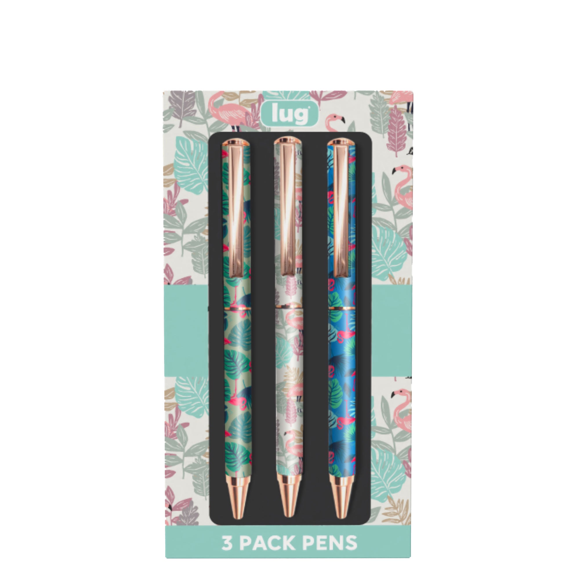 Lug Pens 3pk - Scribble - FLAMINGO - 24434_Scribble_Pens3Pk_Flamingo_Angle_01