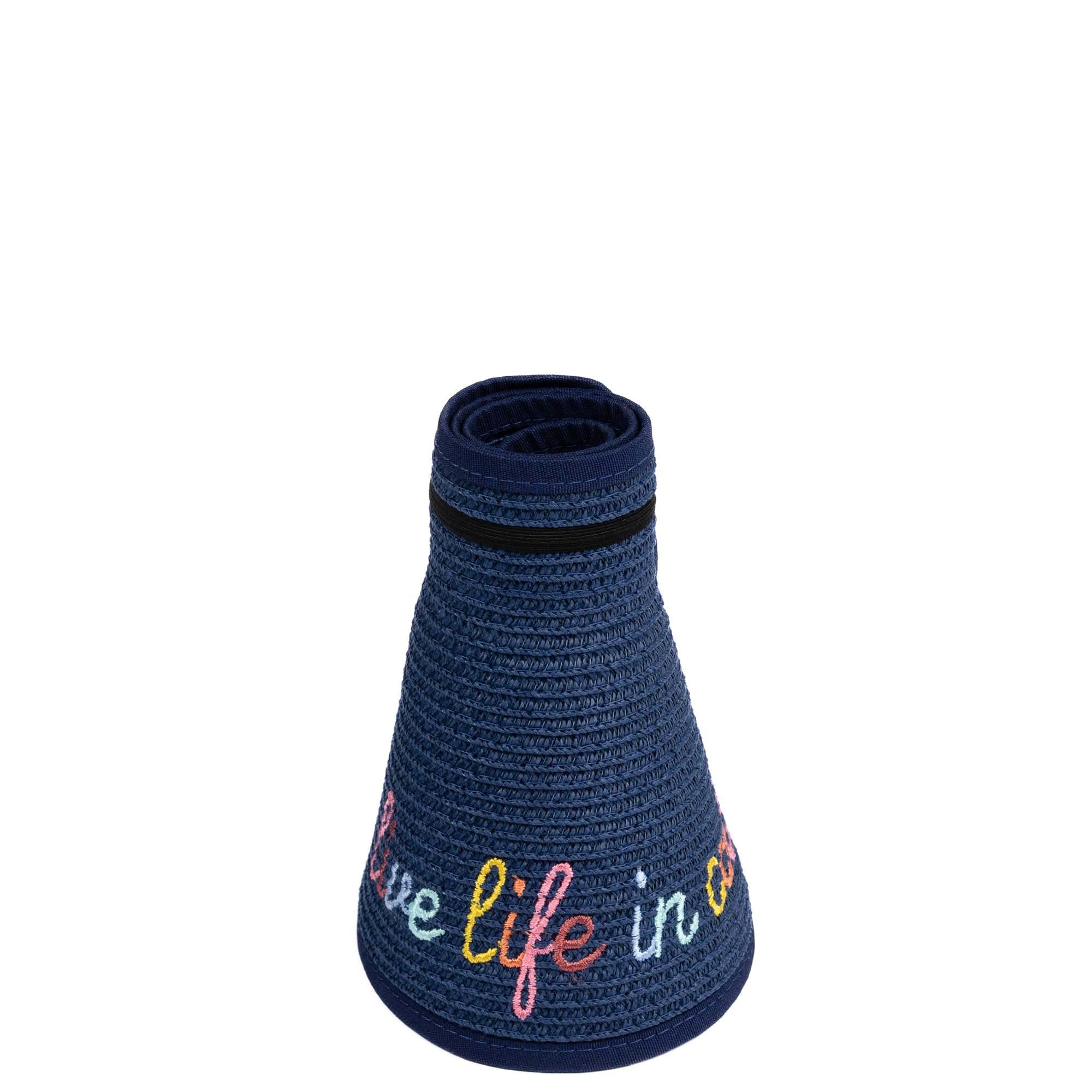 Bimini Sun Visor - NATURAL - 24449_Bimini_SunHat_Navy_Angle_01