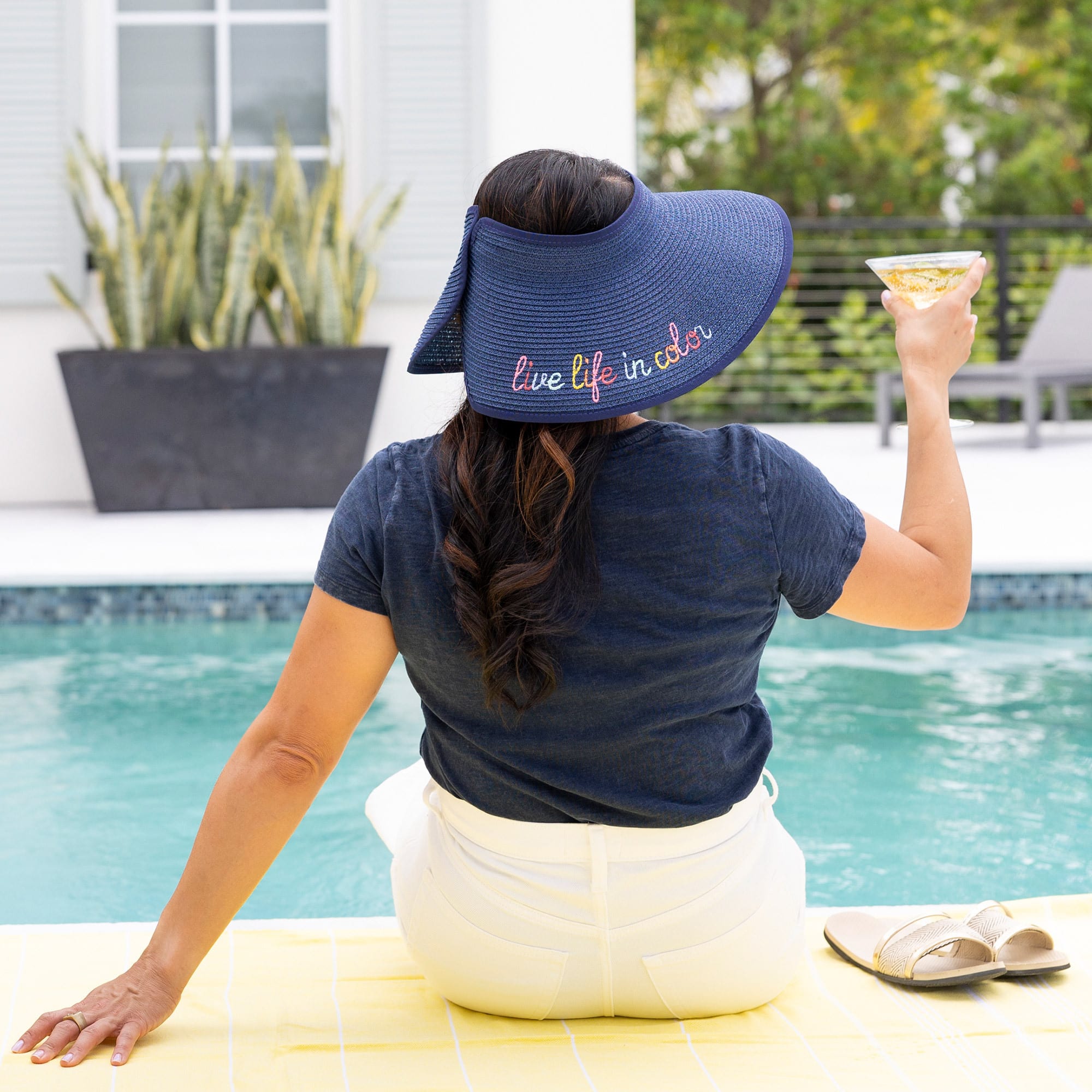 Bimini Sun Visor - NAVY - 24449_Bimini_SunHat_Navy_Hover