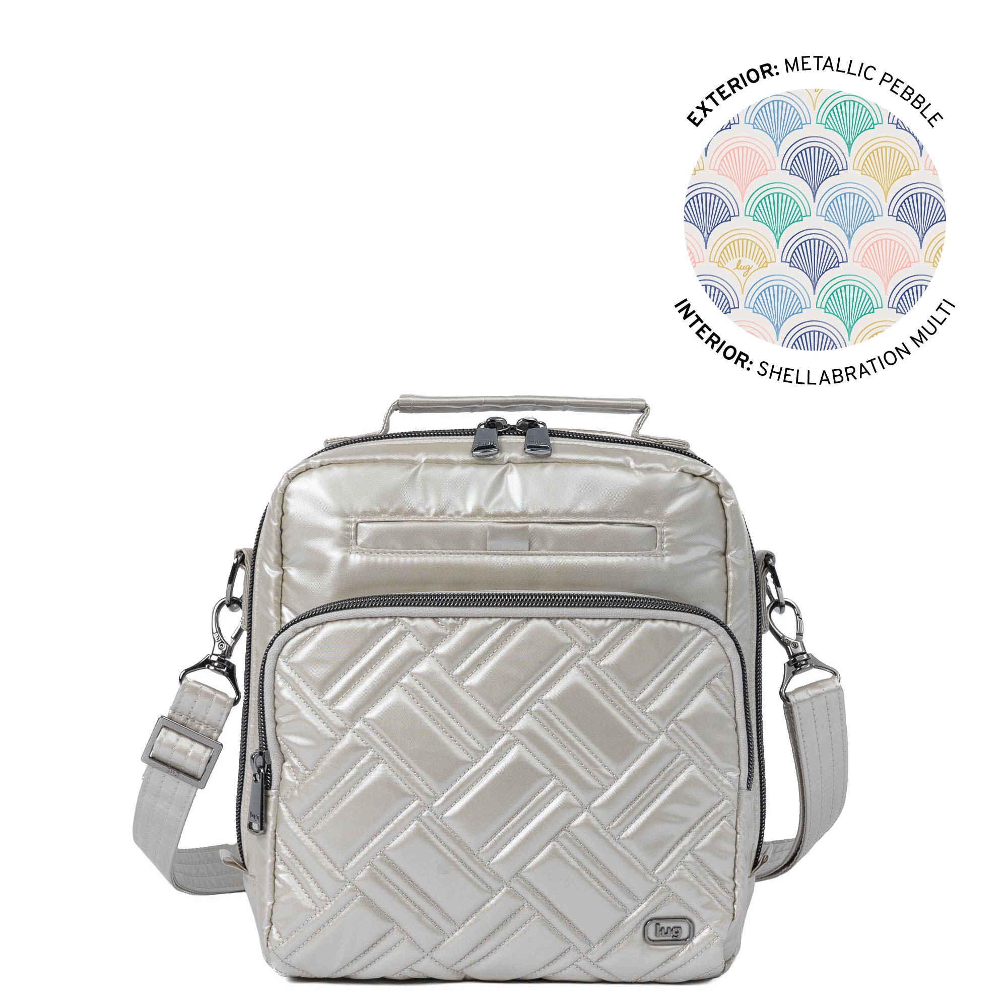 Legacy Collection Ranger Crossbody - METALLIC PEBBLE - 24500_RangerLegacy_MetallicPebble_Angle_01