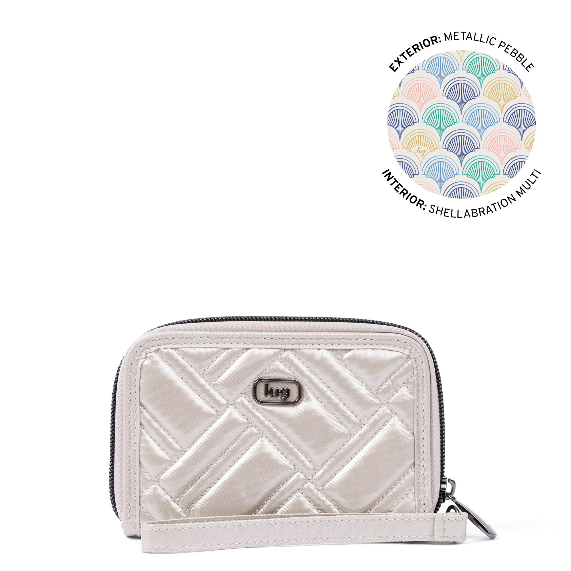 Legacy Collection Rodeo RFID Wallet - METALLIC PEBBLE - 24510_RodeoLegacy_MetallicPebble_Angle_01