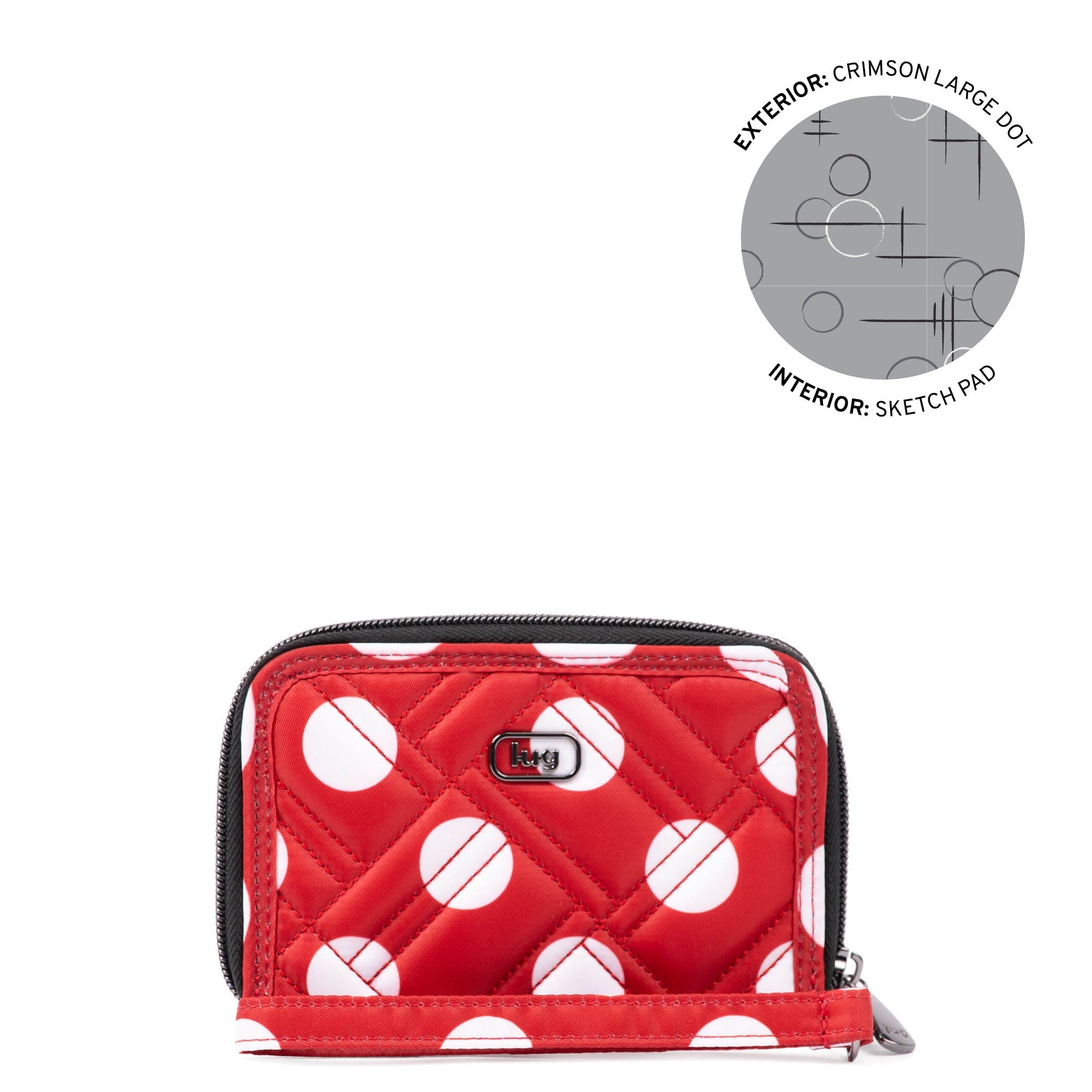 Legacy Collection Rodeo RFID Wallet - CRIMSON LARGE DOT - 24516_RodeoLegacy_CrimsonLargeDot_Angle_01