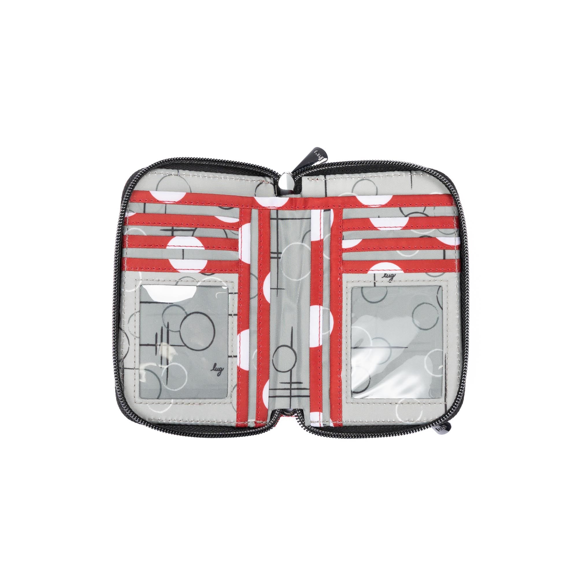 Legacy Collection Rodeo RFID Wallet - CRIMSON LARGE DOT - 24516_RodeoLegacy_CrimsonLargeDot_Angle_04