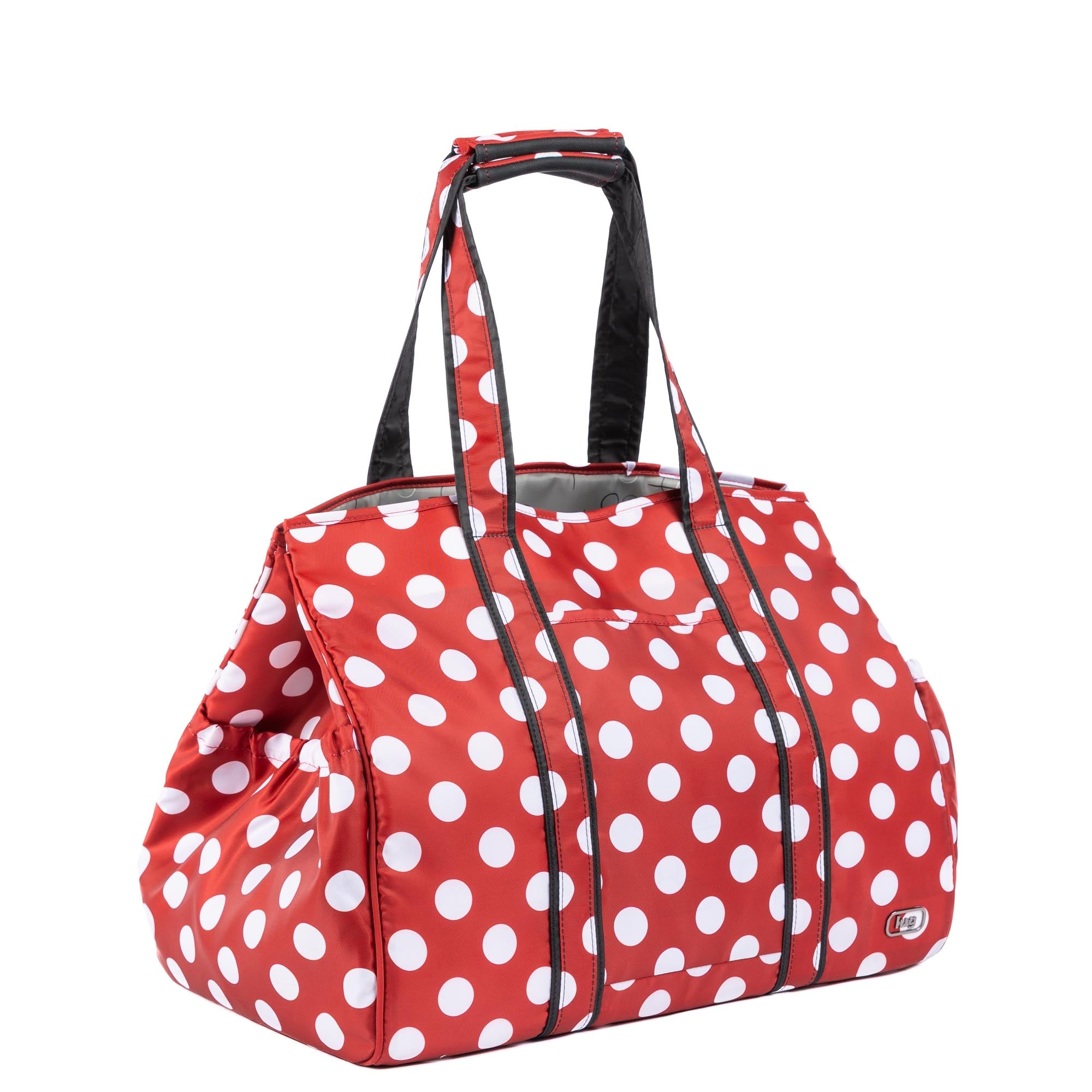 Rover X-Large Carry-All Tote - CRIMSON LARGE DOT 2 - 24532_RoverXL_CrimsonLGDot_Angle_02