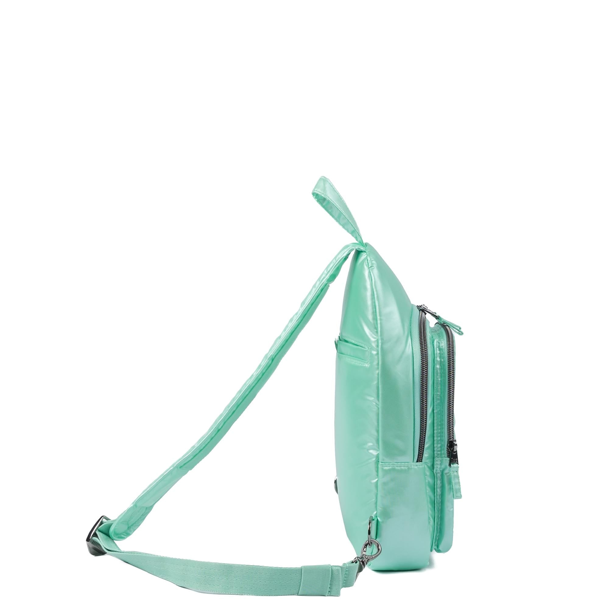 Scurry Sling Bag - METALLIC BUBBLE MINT - 24535_Scurry_MetallicBubbleMint_Angle_03