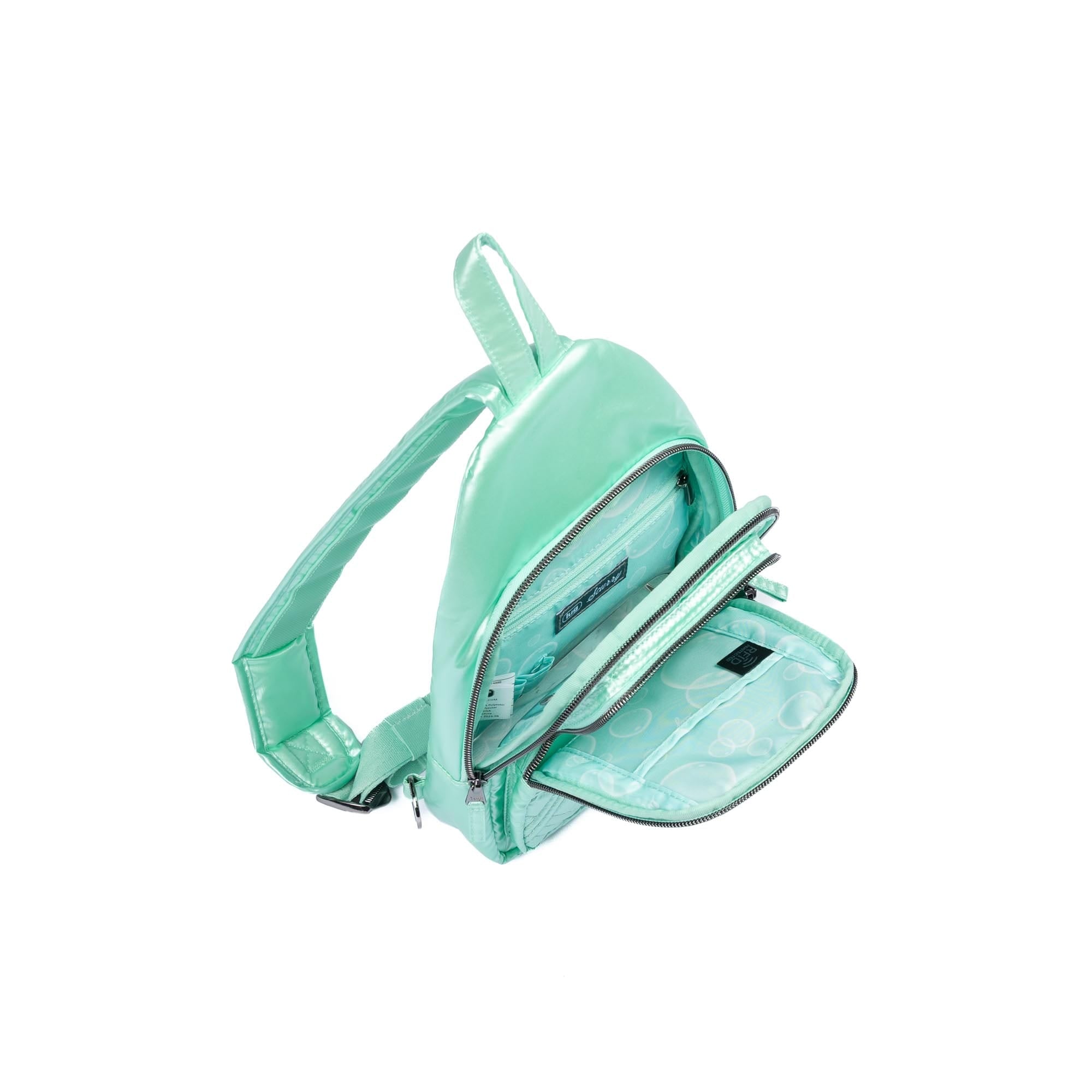 Scurry Sling Bag - METALLIC BUBBLE MINT - 24535_Scurry_MetallicBubbleMint_Angle_05