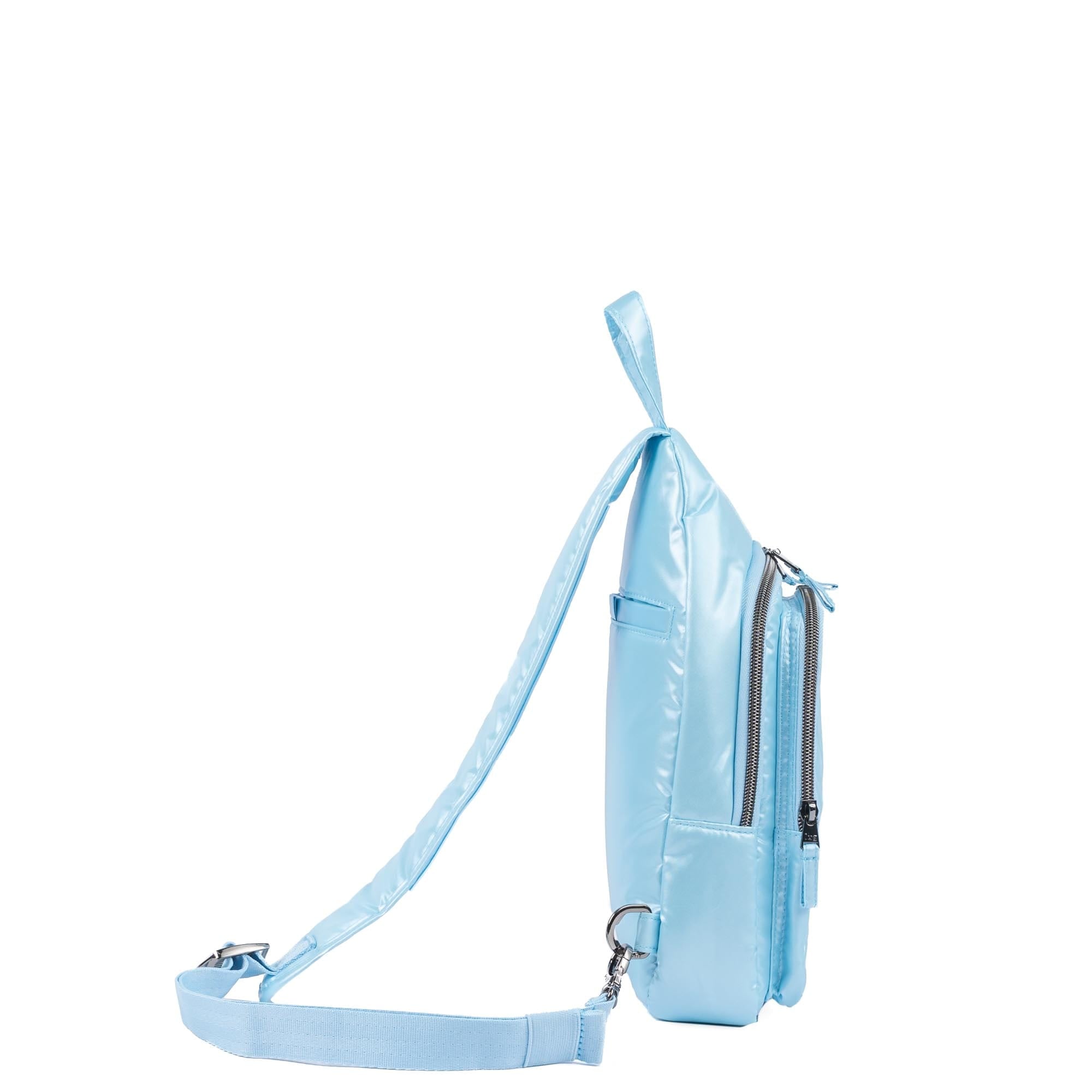 Scurry Sling Bag - METALLIC BUBBLE BLUE - 24537_Scurry_MetallicBubbleBlue_Angle_04