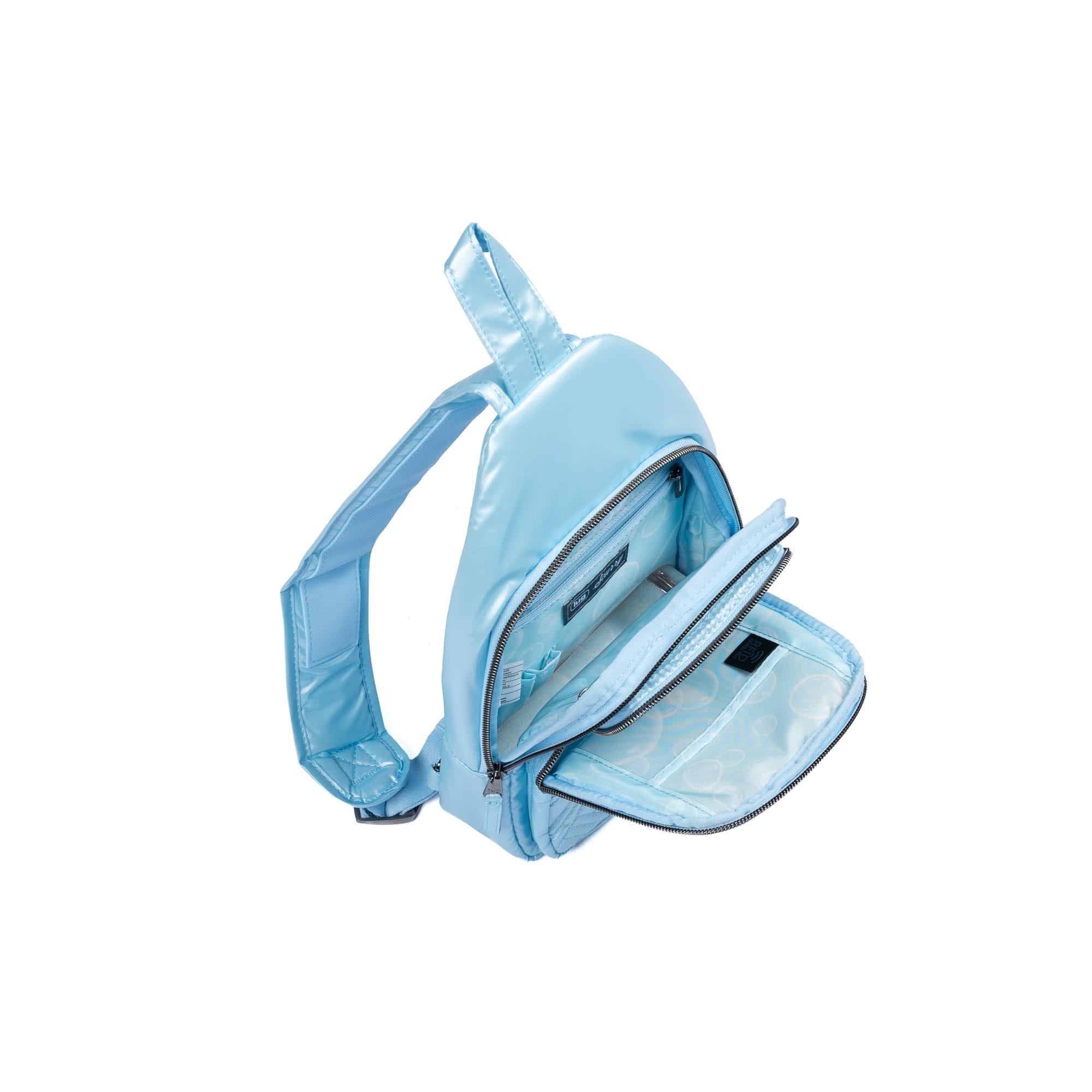 Scurry Sling Bag - METALLIC BUBBLE BLUE - 24537_Scurry_MetallicBubbleBlue_Angle_05