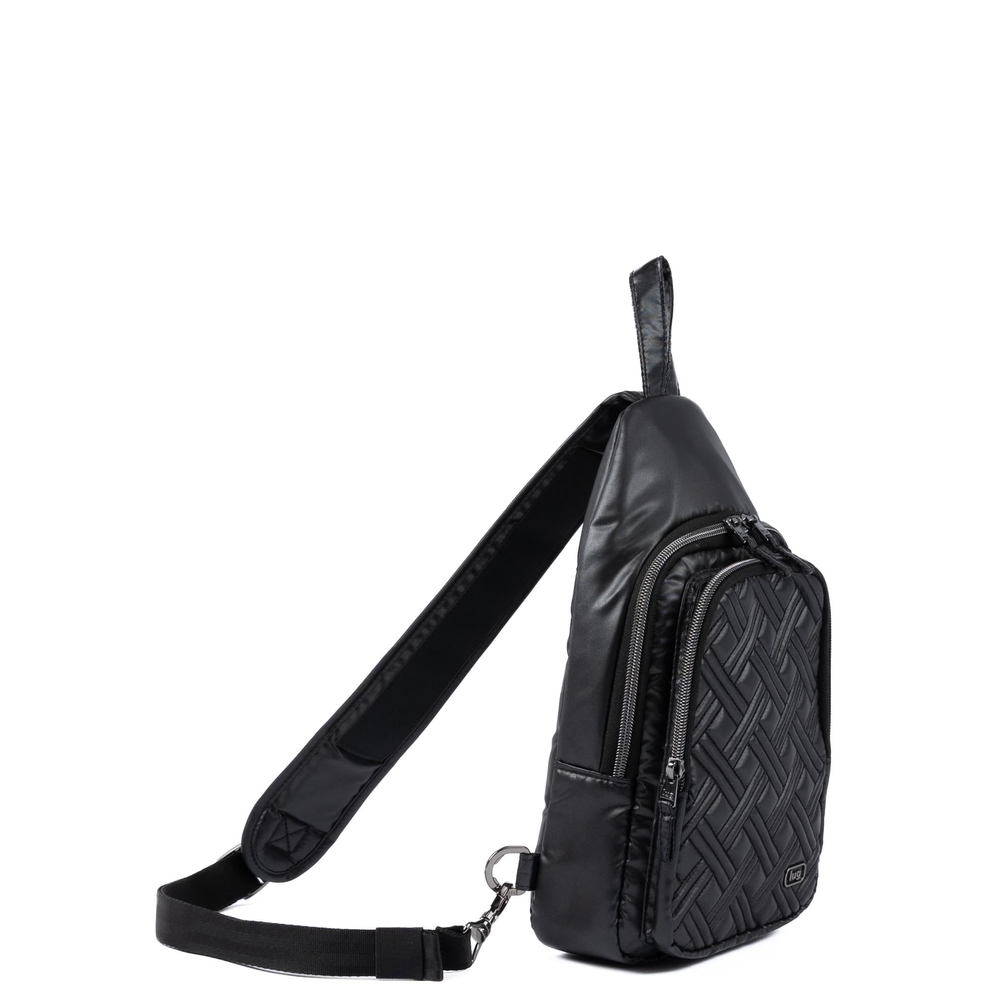 Scurry Sling Bag - METALLIC BLACK - 24539_Scurry_MetallicBlack_Angle_02