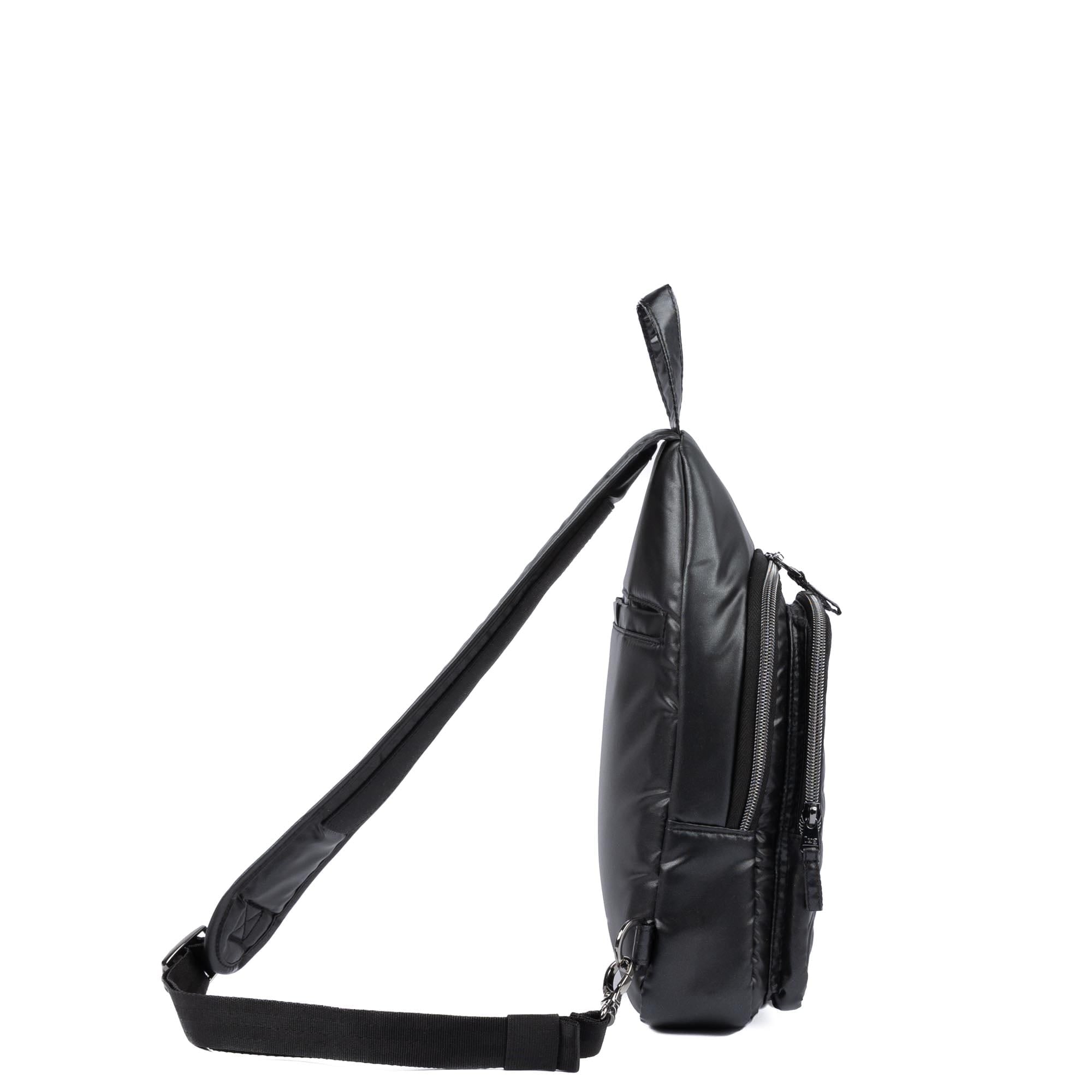 Scurry Sling Bag - METALLIC BLACK - 24539_Scurry_MetallicBlack_Angle_03