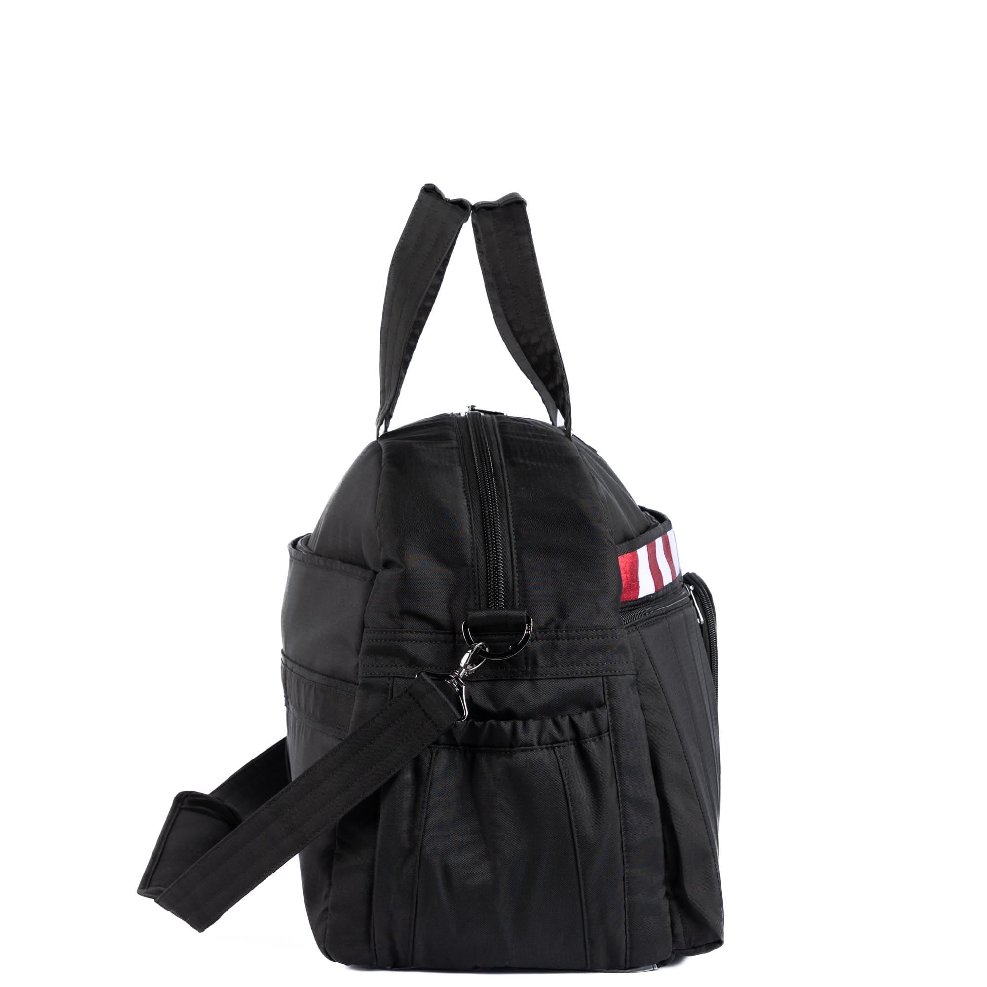 Legacy Collection Shuttlebus Duffel - BRUSHED BLACK FLAG - 24542_LegacyShuttlebus_BrushedCamoBlackFlag_Angle_03