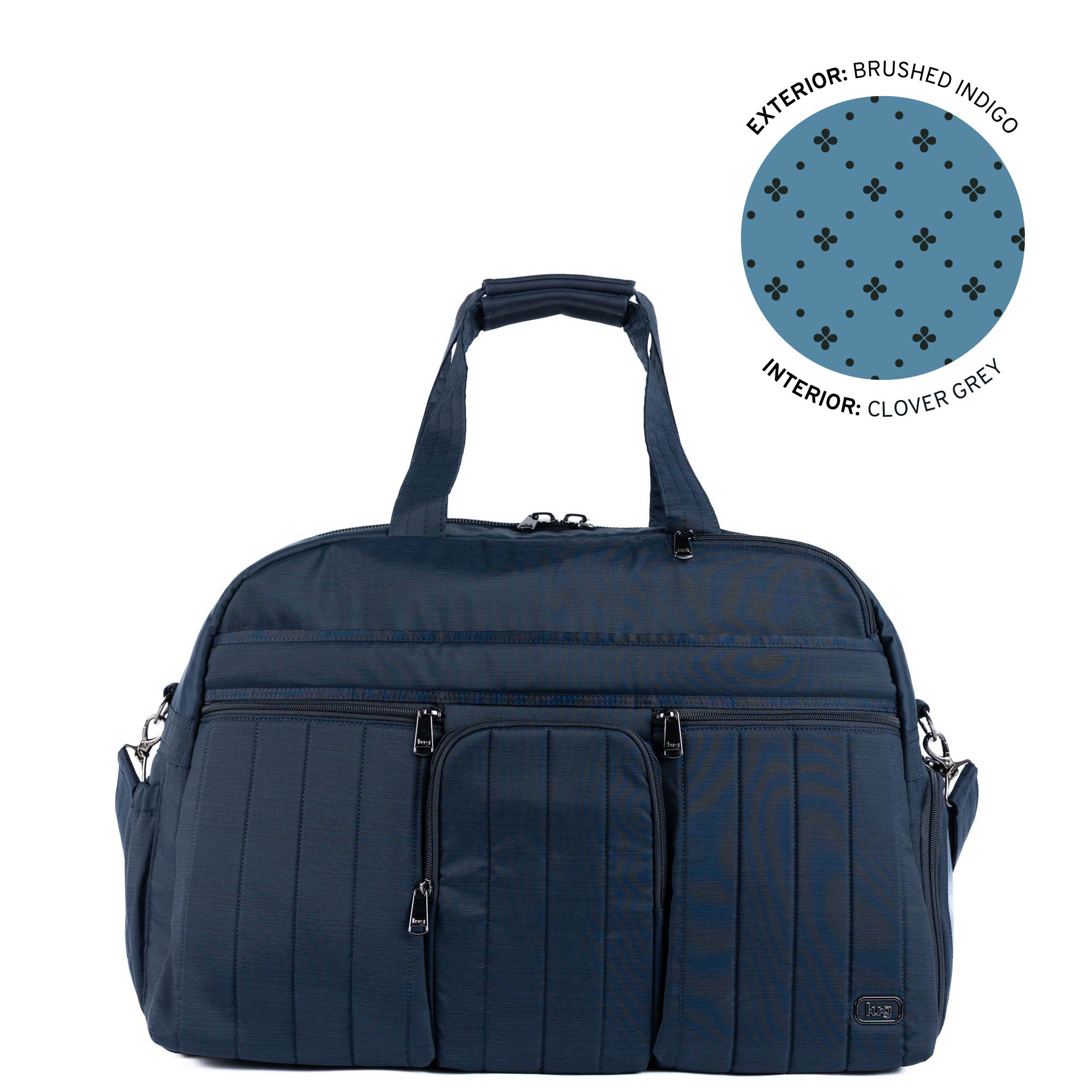 Legacy Collection Shuttlebus Duffel - BRUSHED INDIGO - 24547_LegacyShuttlebus_BrushedIndigo_Angle_01