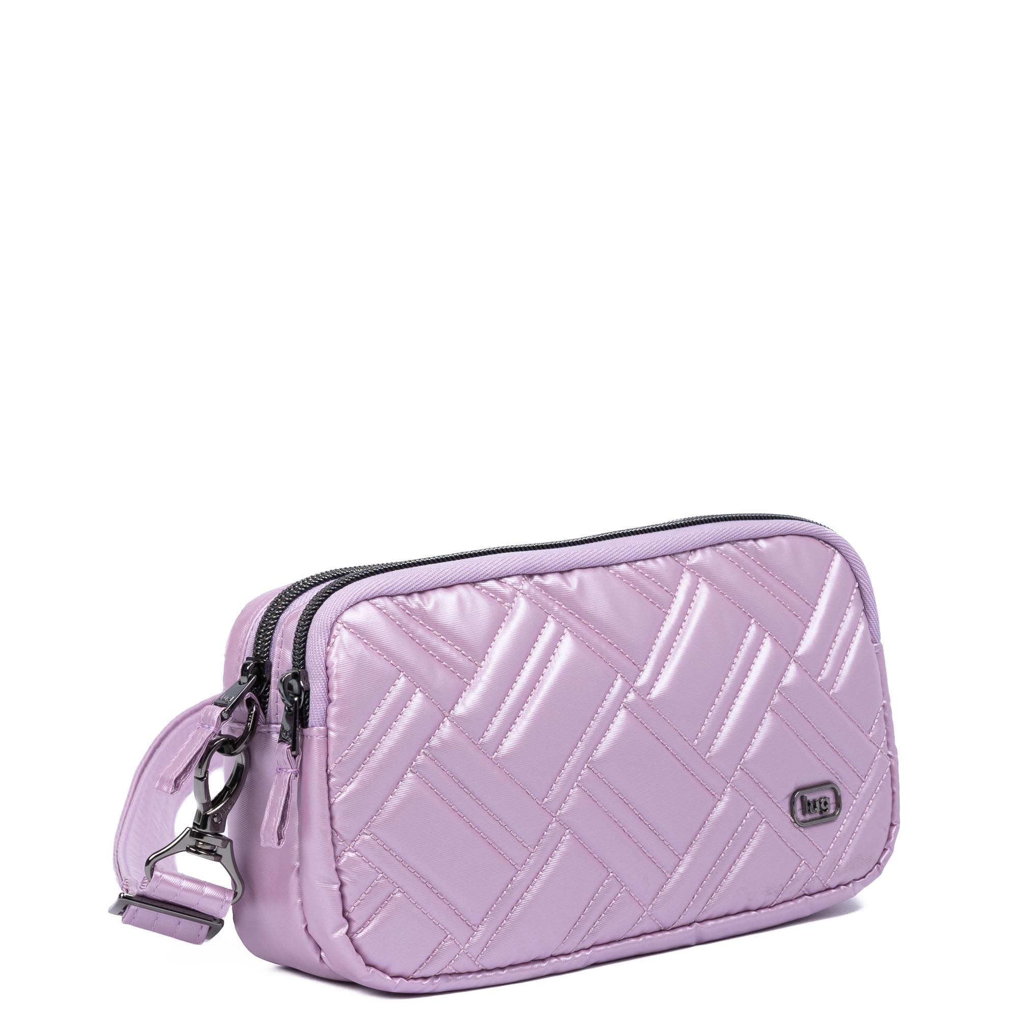 Coupe XL Plus Convertible Crossbody Bag - METALLIC BUBBLE PURPLE - 24549_CoupeXLPlus_MetallicBubblePurple_Angle_02