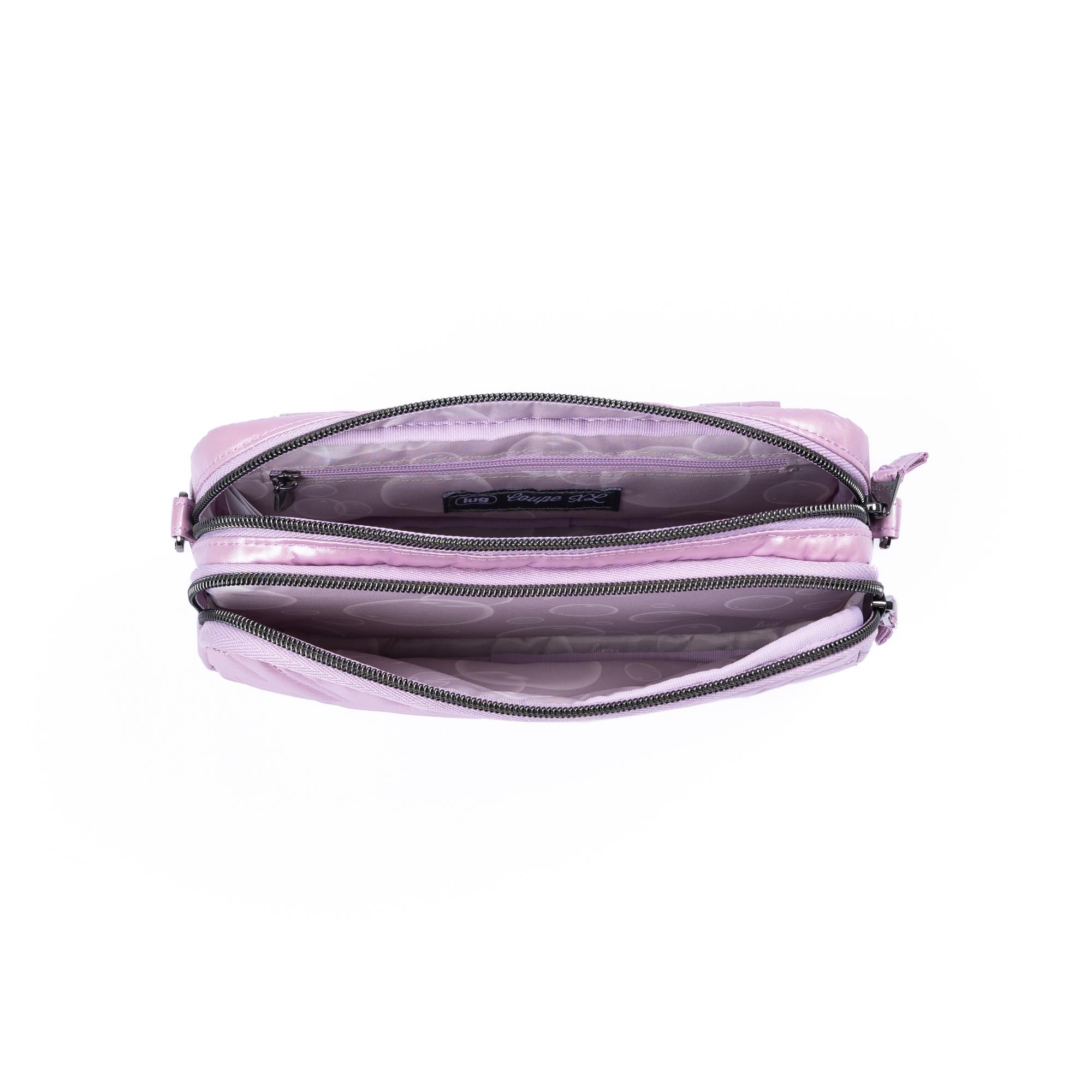 Coupe XL Plus Convertible Crossbody Bag - METALLIC BUBBLE PURPLE - 24549_CoupeXLPlus_MetallicBubblePurple_Angle_06