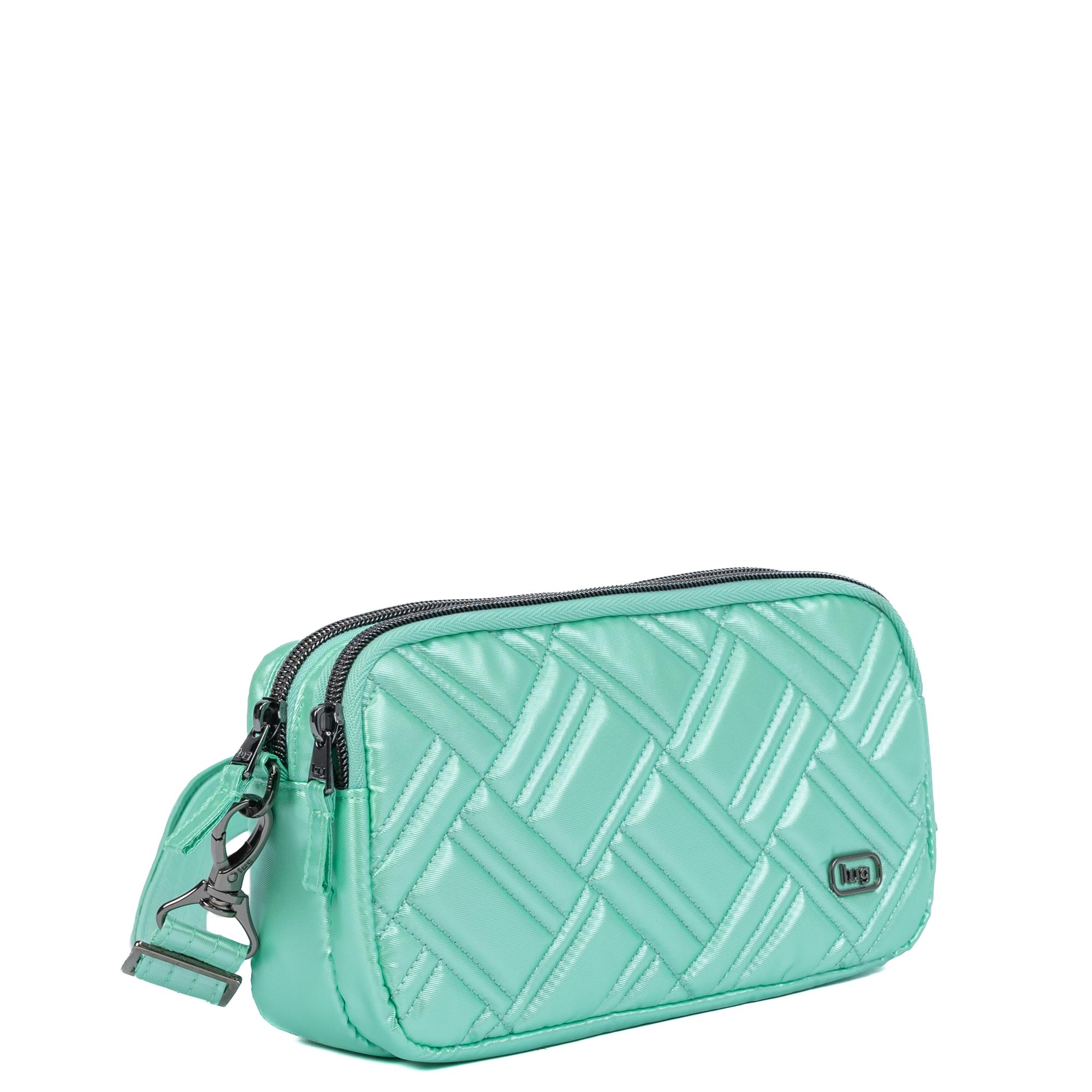 Coupe XL Plus Convertible Crossbody Bag - METALLIC BUBBLE MINT - 24550_CoupeXLPlus_MetallicBubbleMint_Angle_02