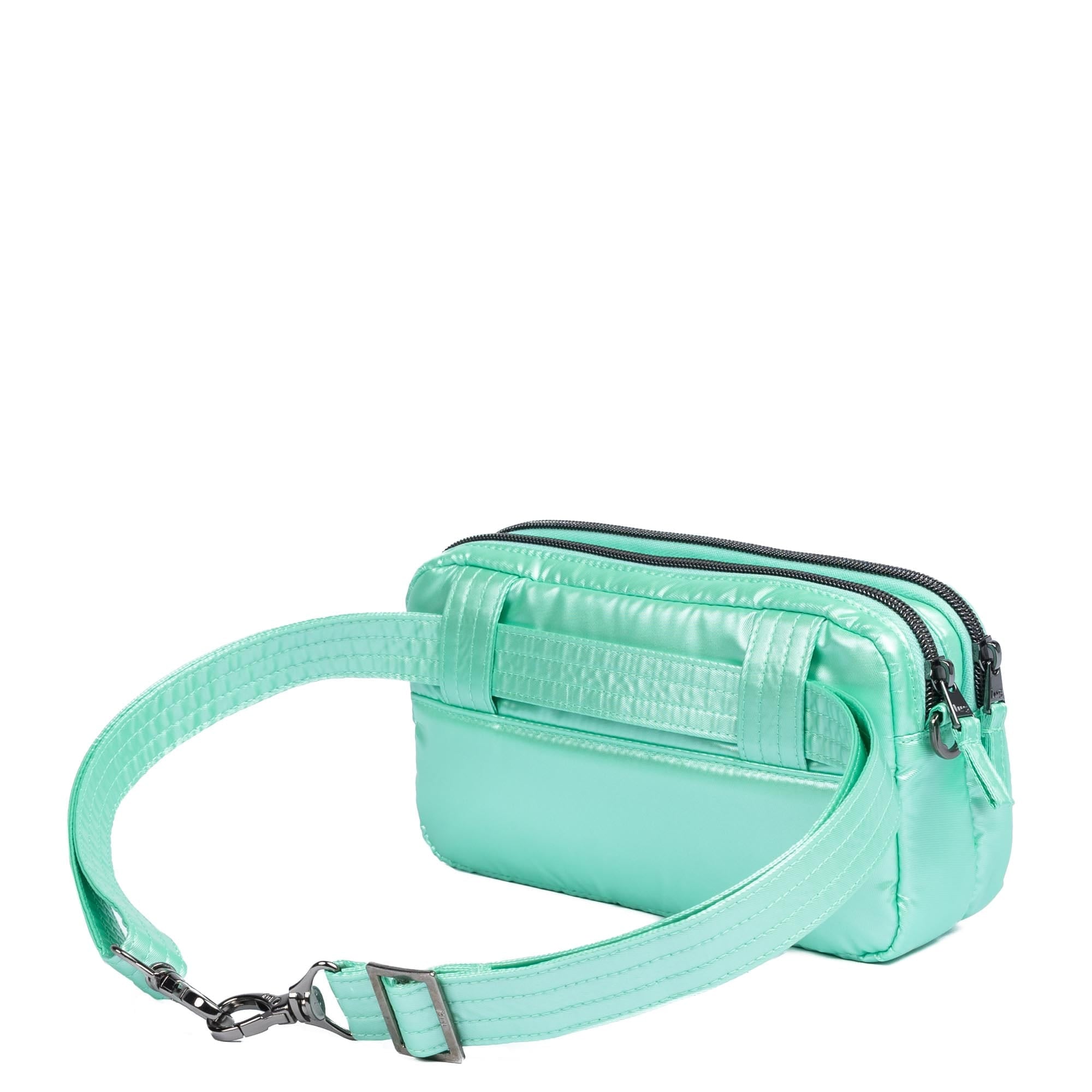 Coupe XL Plus Convertible Crossbody Bag - METALLIC BUBBLE MINT - 24550_CoupeXLPlus_MetallicBubbleMint_Angle_04