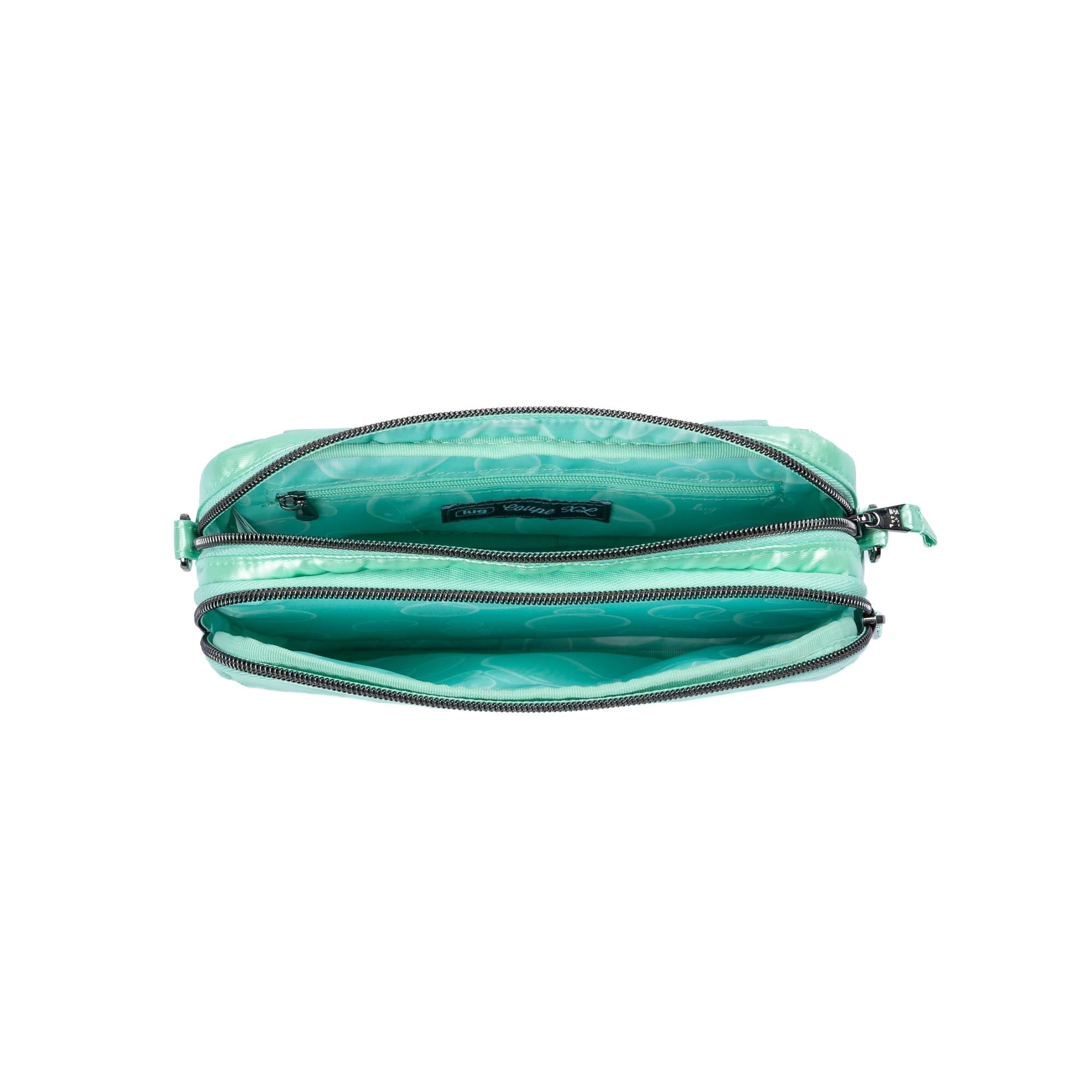 Coupe XL Plus Convertible Crossbody Bag - METALLIC BUBBLE MINT - 24550_CoupeXLPlus_MetallicBubbleMint_Angle_06