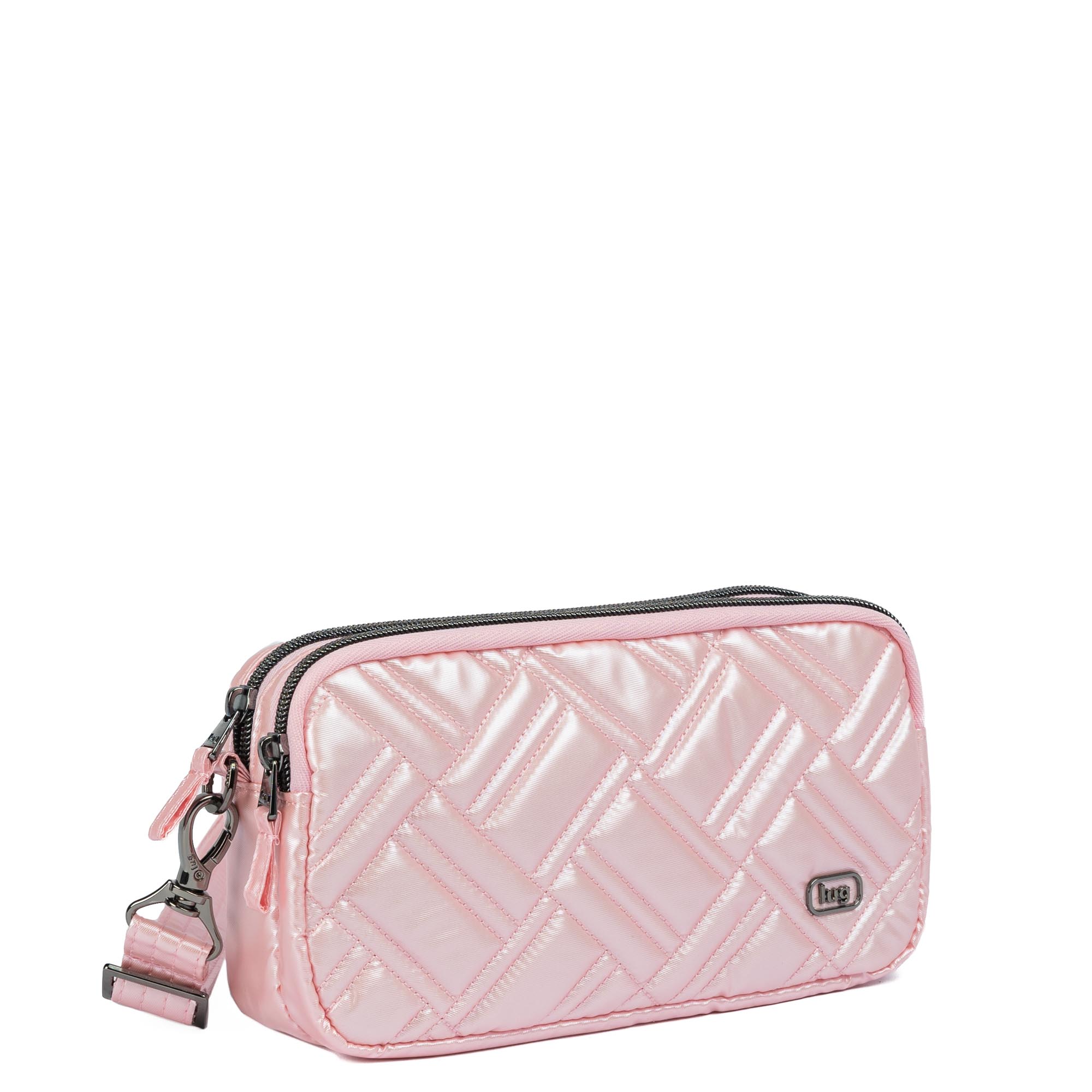 Coupe XL Plus Convertible Crossbody Bag - METALLIC BUBBLE PINK - 24551_CoupeXLPlus_MetallicBubblePink_Angle_02