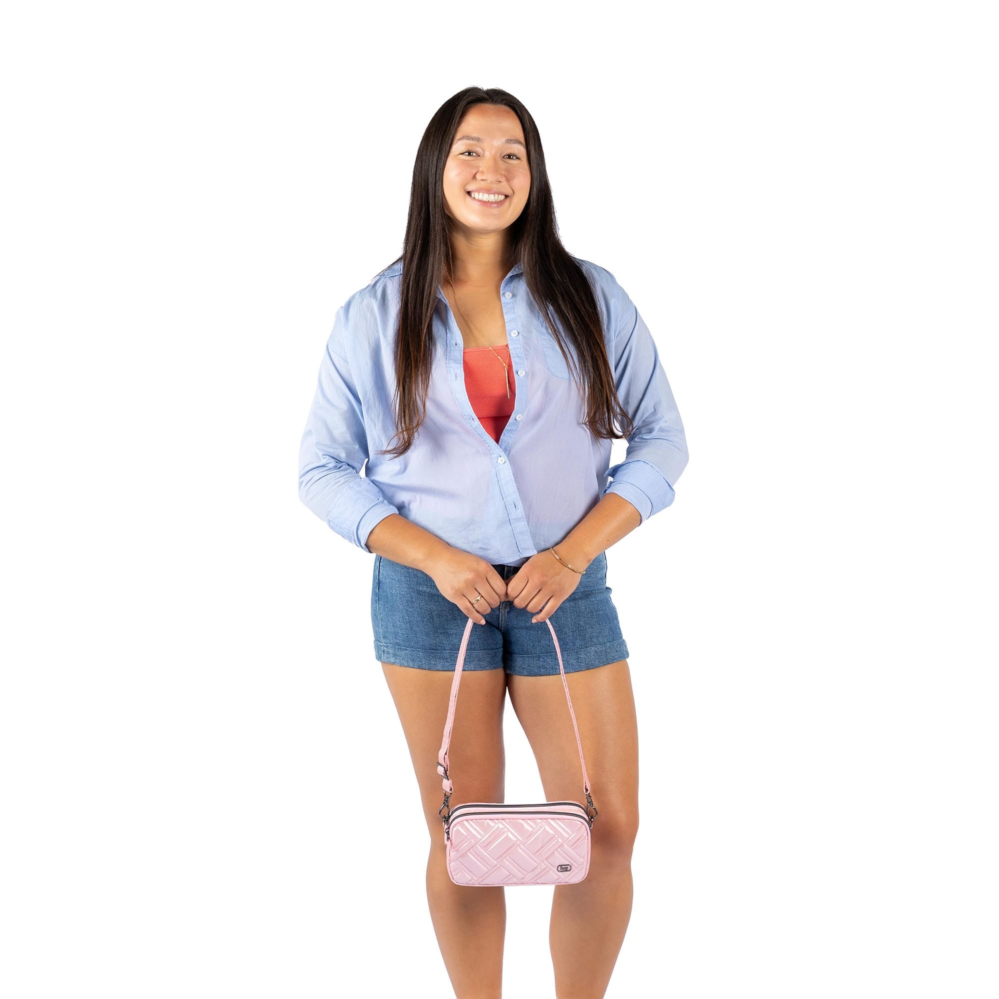 Coupe XL Plus Convertible Crossbody Bag - - 24551_CoupeXLPlus_MetallicBubblePink_Proportion_01