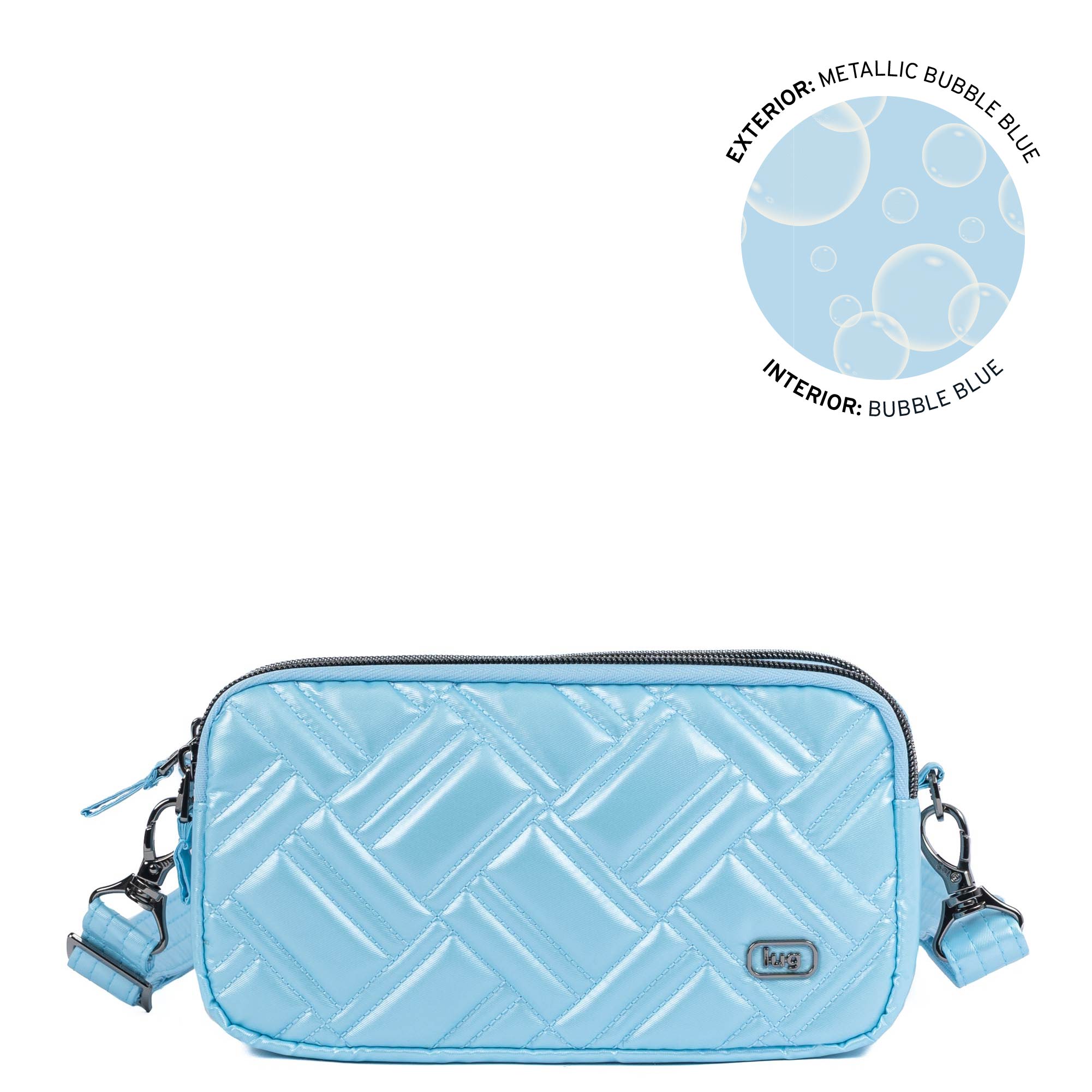 Coupe XL Plus Convertible Crossbody Bag - METALLIC BUBBLE BLUE - 24552_CoupeXLPlus_MetallicBubbleBlue_Angle_01_qtmi6v