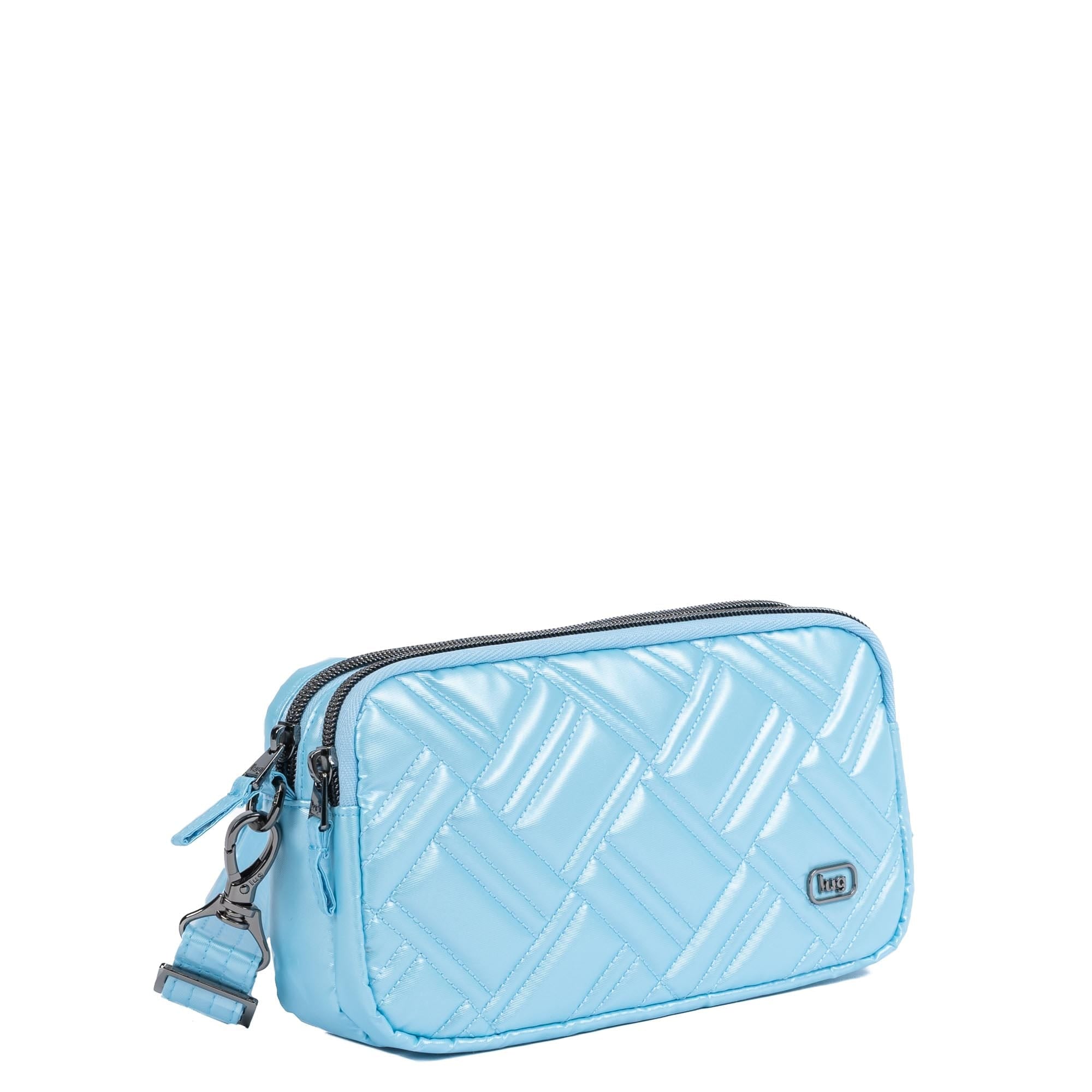 Coupe XL Plus Convertible Crossbody Bag - METALLIC BUBBLE BLUE - 24552_CoupeXLPlus_MetallicBubbleBlue_Angle_02