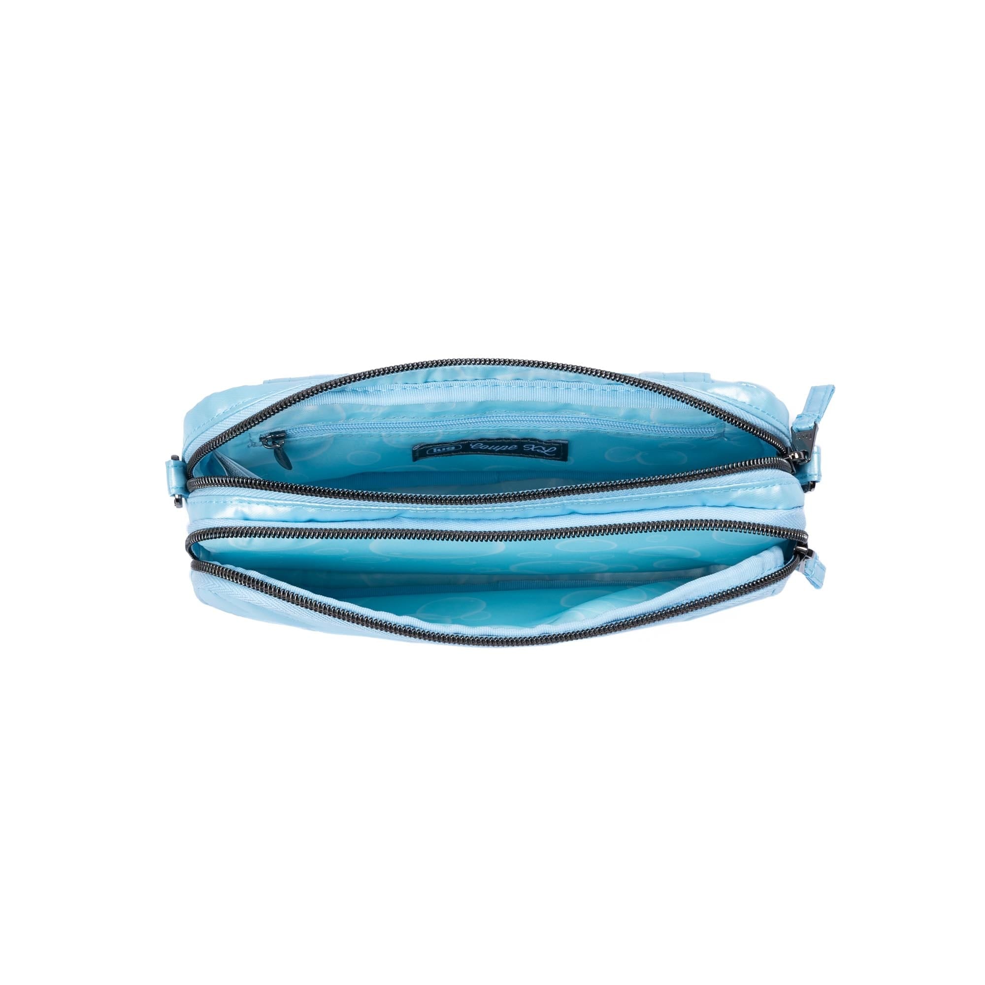 Coupe XL Plus Convertible Crossbody Bag - METALLIC BUBBLE BLUE - 24552_CoupeXLPlus_MetallicBubbleBlue_Angle_06