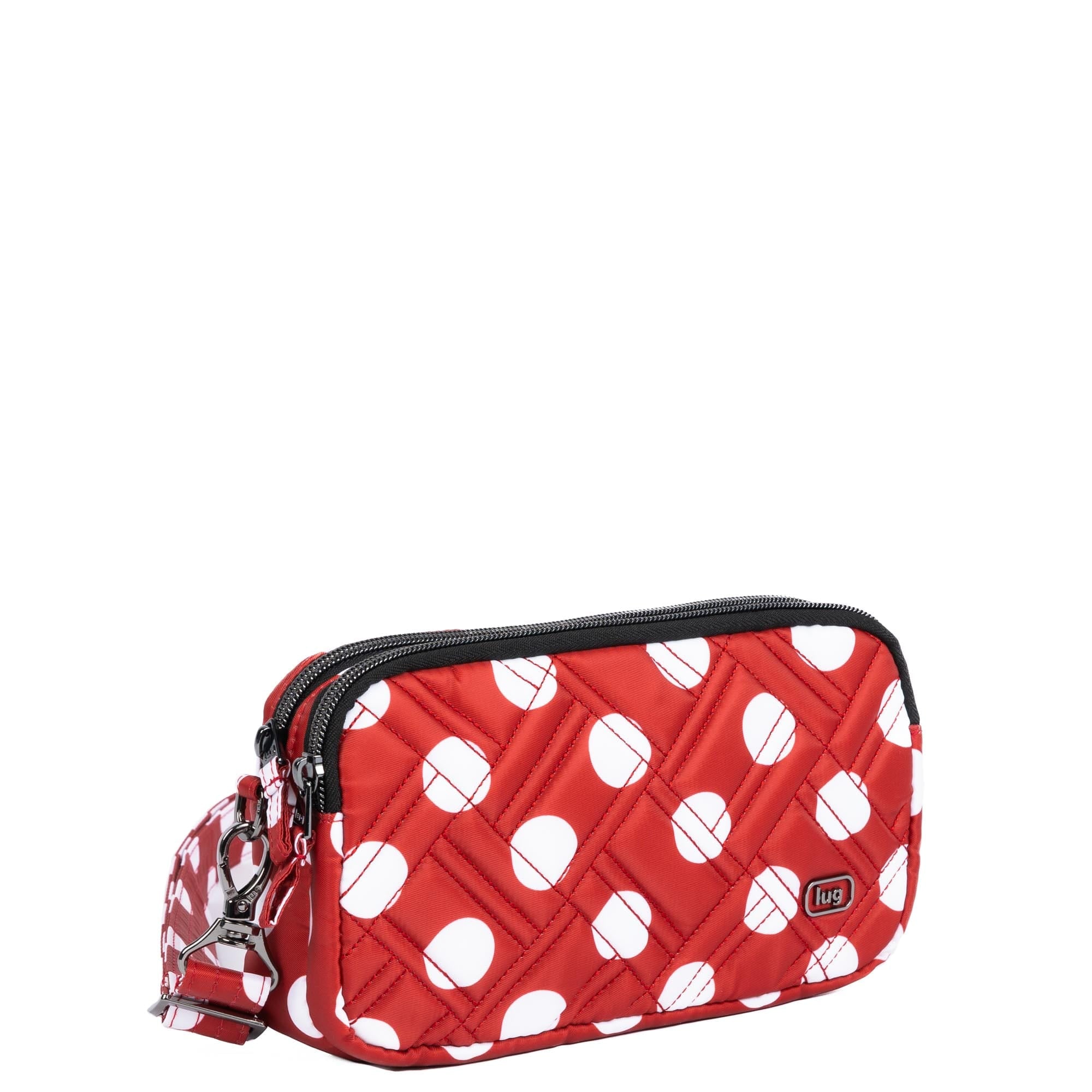 Coupe XL Plus Convertible Crossbody Bag - CRIMSON LARGE DOT - 24556_CoupeXLPlus_CrimsonLGDot_Angle_02