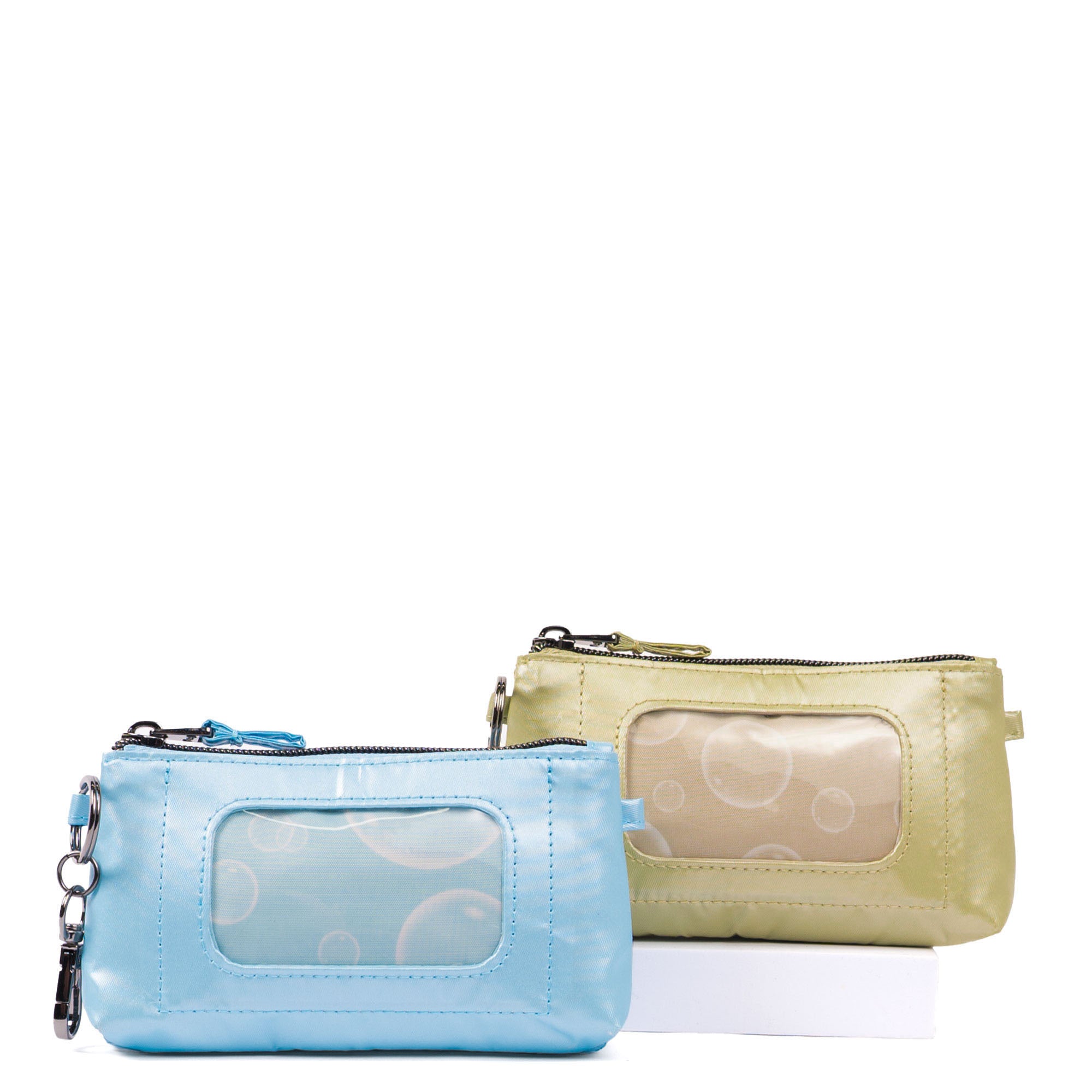 Metro XL Pouch - 2pc Set - METALLIC BUBBLE BLUE METALLIC BUBBLE SAND - 24559_MetroXL2pc_MetallicBubbleSandBlue_Angle_02_6eh1mm