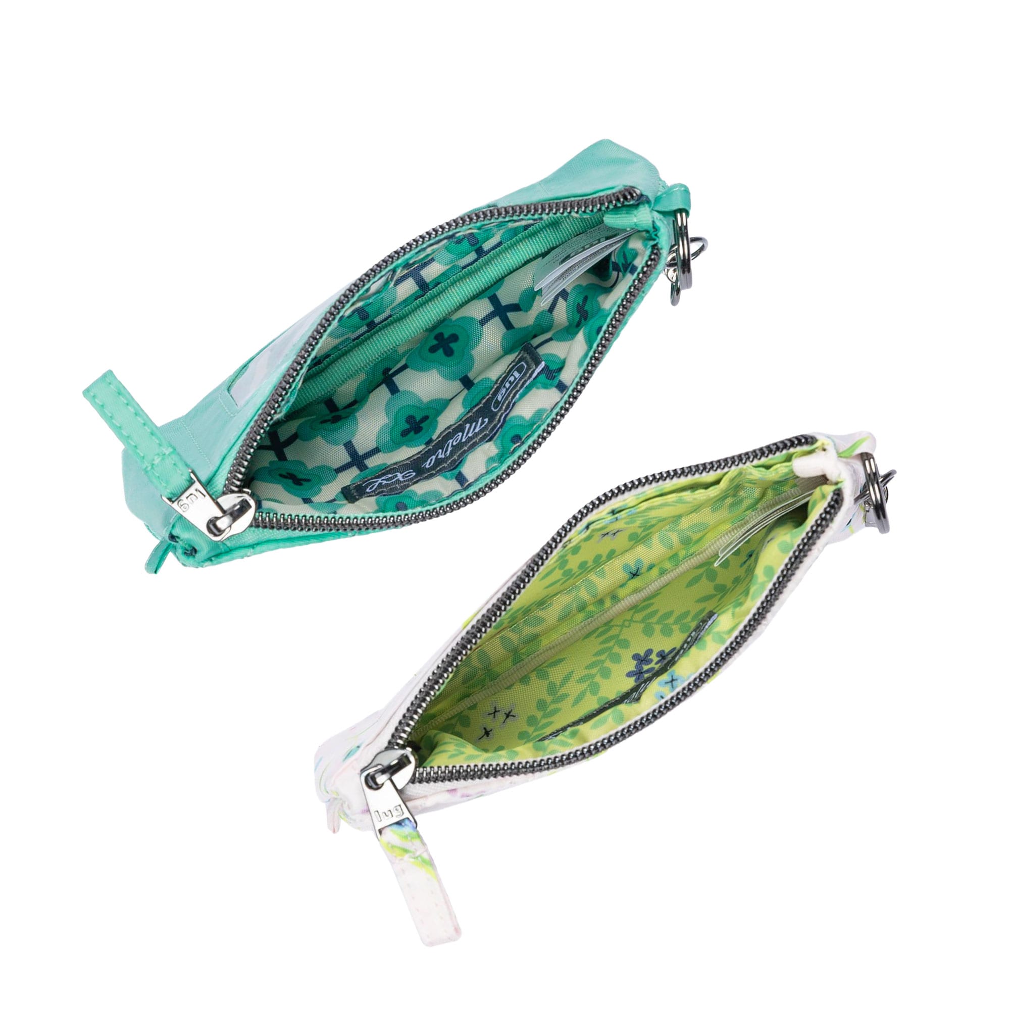 Metro XL Pouch - 2pc Set - MEADOW RETREAT BUBBLE MINT - 24564_MetroXL2pc_MeadowRetreatBubbleMint_Angle_03