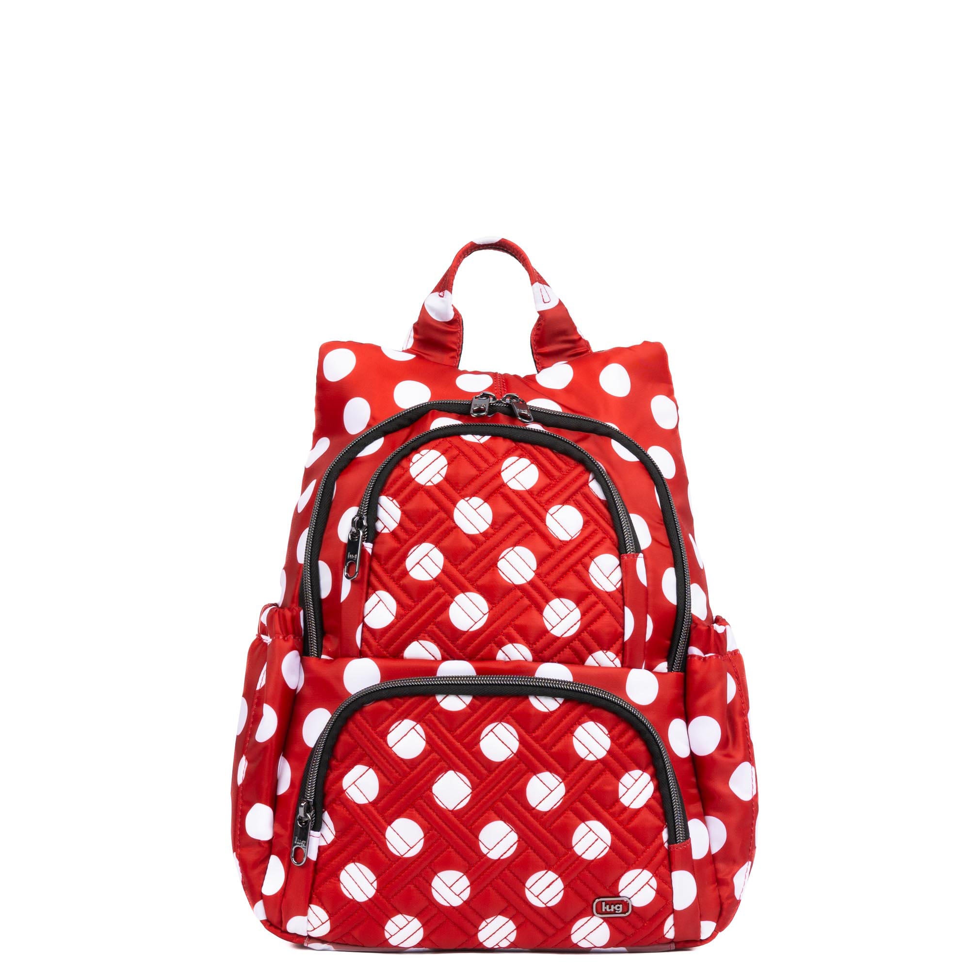 Hatchback 3 Backpack - CRIMSON LARGE DOT 2 - 24567_Hatchback3_CrimsonLGDot_Angle_01