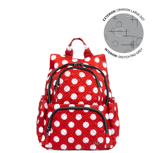 Hatchback 3 Backpack - CRIMSON LARGE DOT 2 - 24567_Hatchback3_CrimsonLGDot_Angle_01_1f4b3e8b-6992-4a36-88f1-f4c6bcd36634