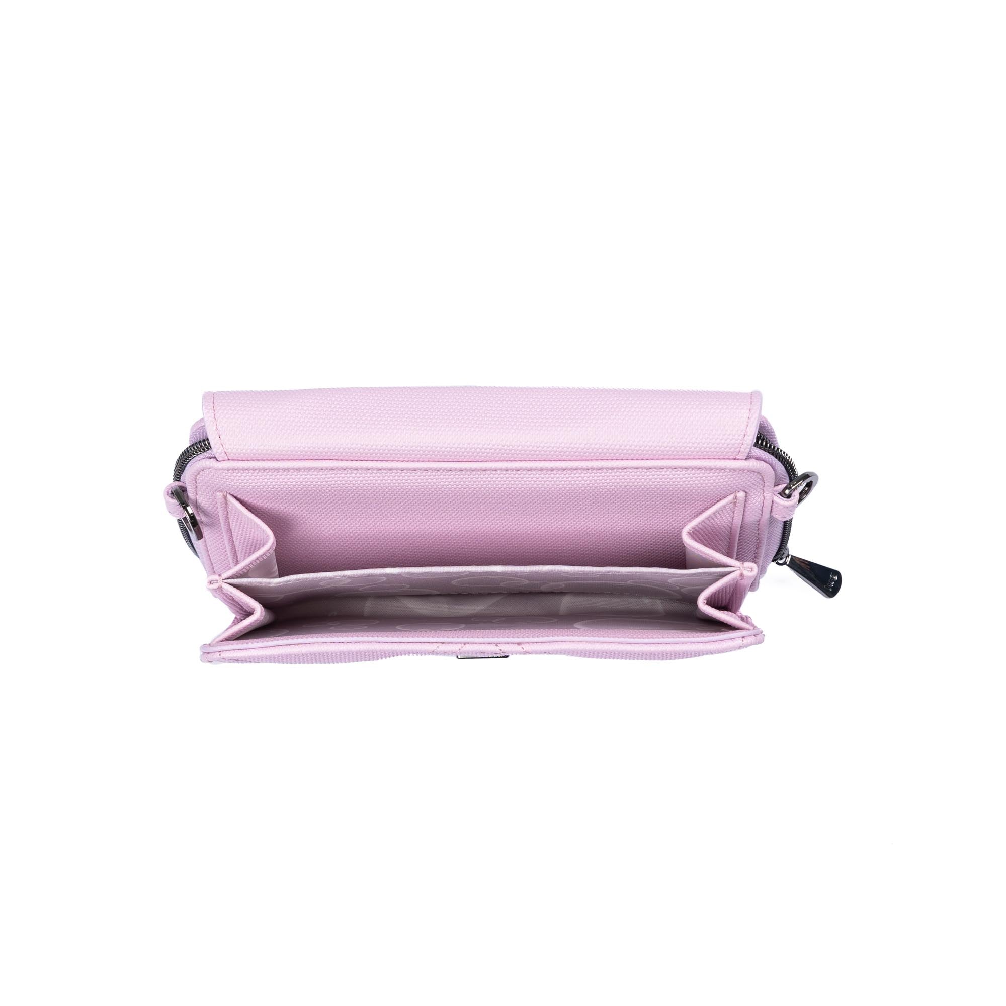 Vault Matte Luxe VL RFID Convertible Crossbody - METALLIC BUBBLE PURPLE - 24569_VaultMatteLuxe_MetallicBubblePurple_Angle_05