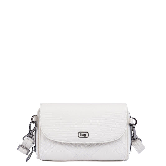 Vault Matte Luxe VL RFID Convertible Crossbody - - 24574_VaultMatteLuxe_MetallicBubbleCloud_Angle_01