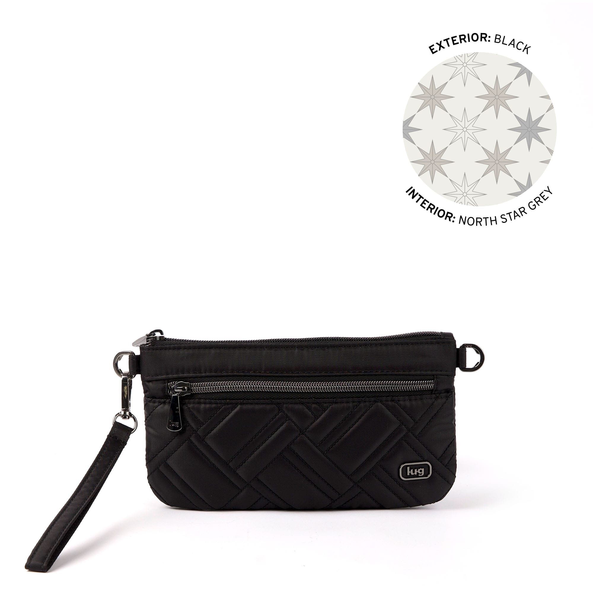 Super Metro Wristlet Pouch - BLACK - 24708_Super-Metro_Black_01