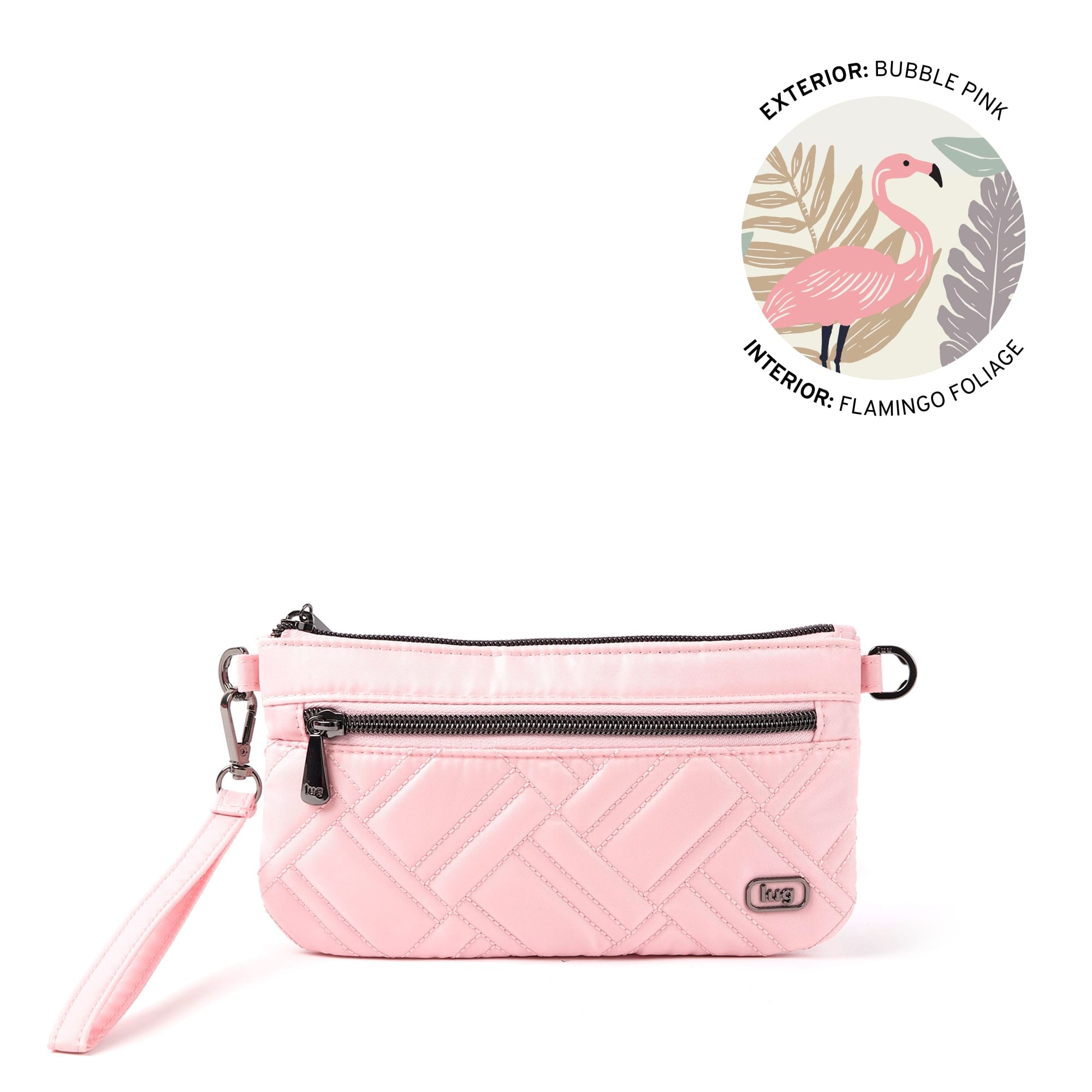 Super Metro Wristlet Pouch - BUBBLE PINK - 24710_Super-Metro_Bubble-Pink_01