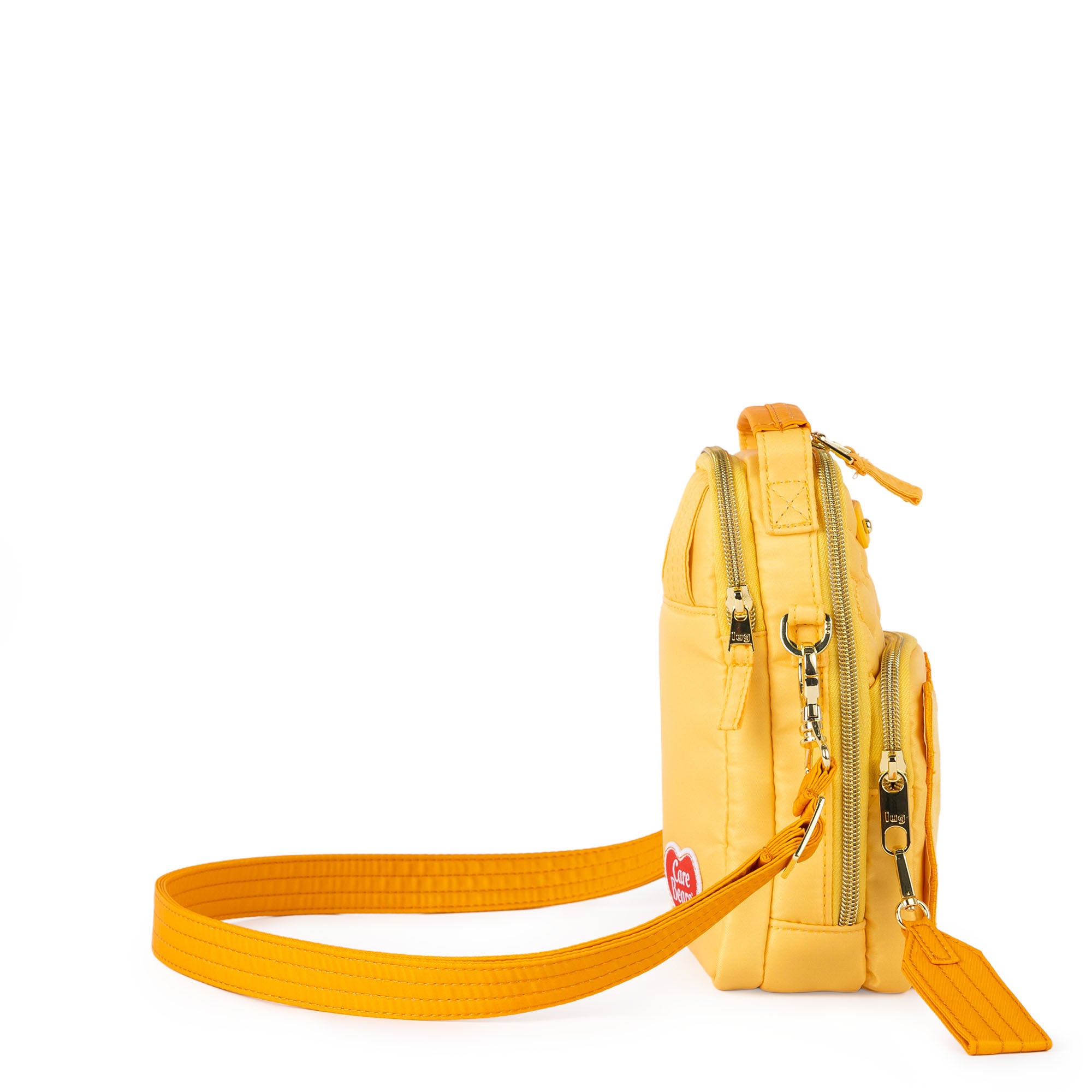 Care Bears x Lug Skeeter Mini Bridge Crossbody Bag - FUNSHINE BEAR - 24734_CareBears_SkeeterMiniBridge_FunshineBear_Angle_03