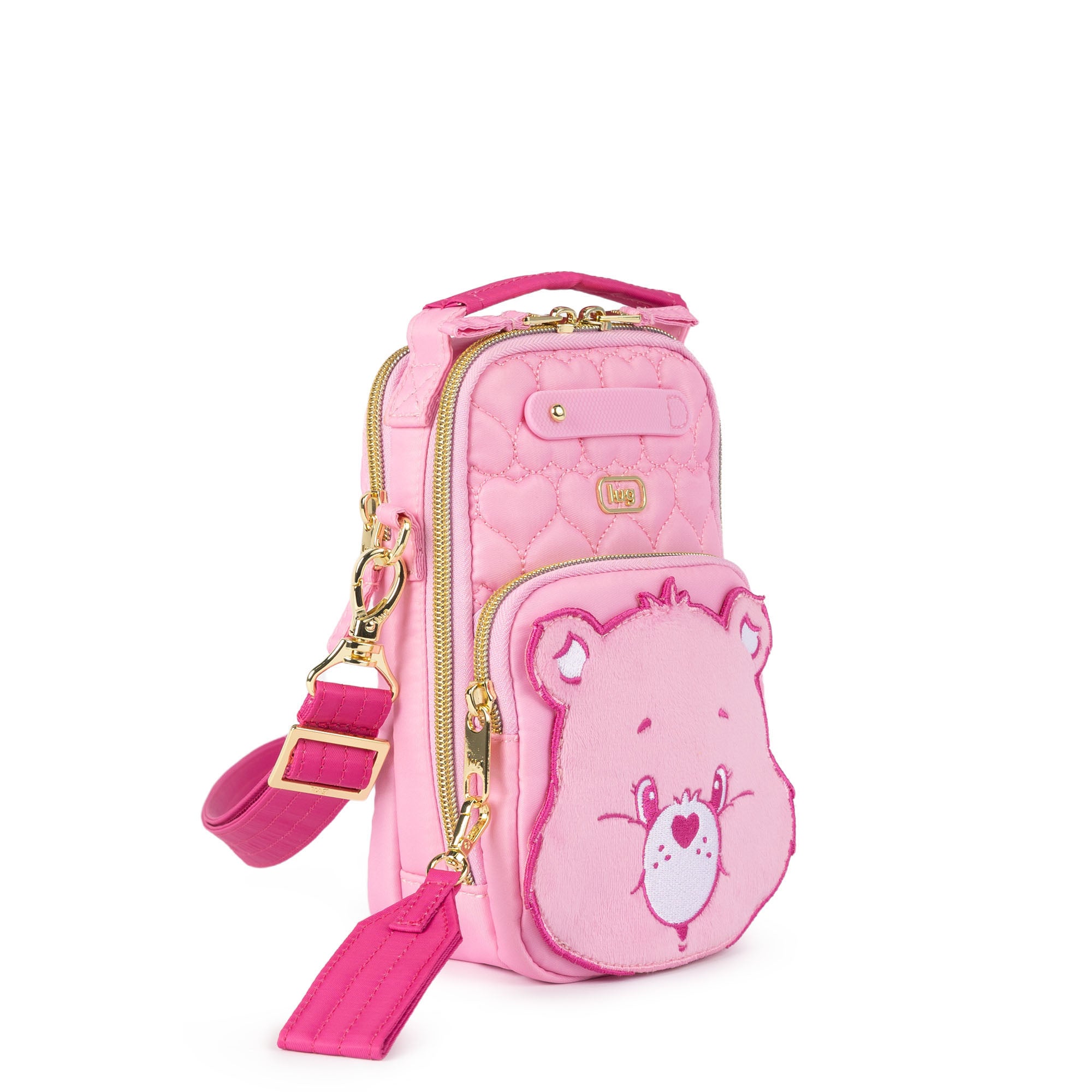 Care Bears x Lug Skeeter Mini Bridge Crossbody Bag - CHEER BEAR - 24735_CareBears_SkeeterMiniBridge_CheerBear_Angle_02