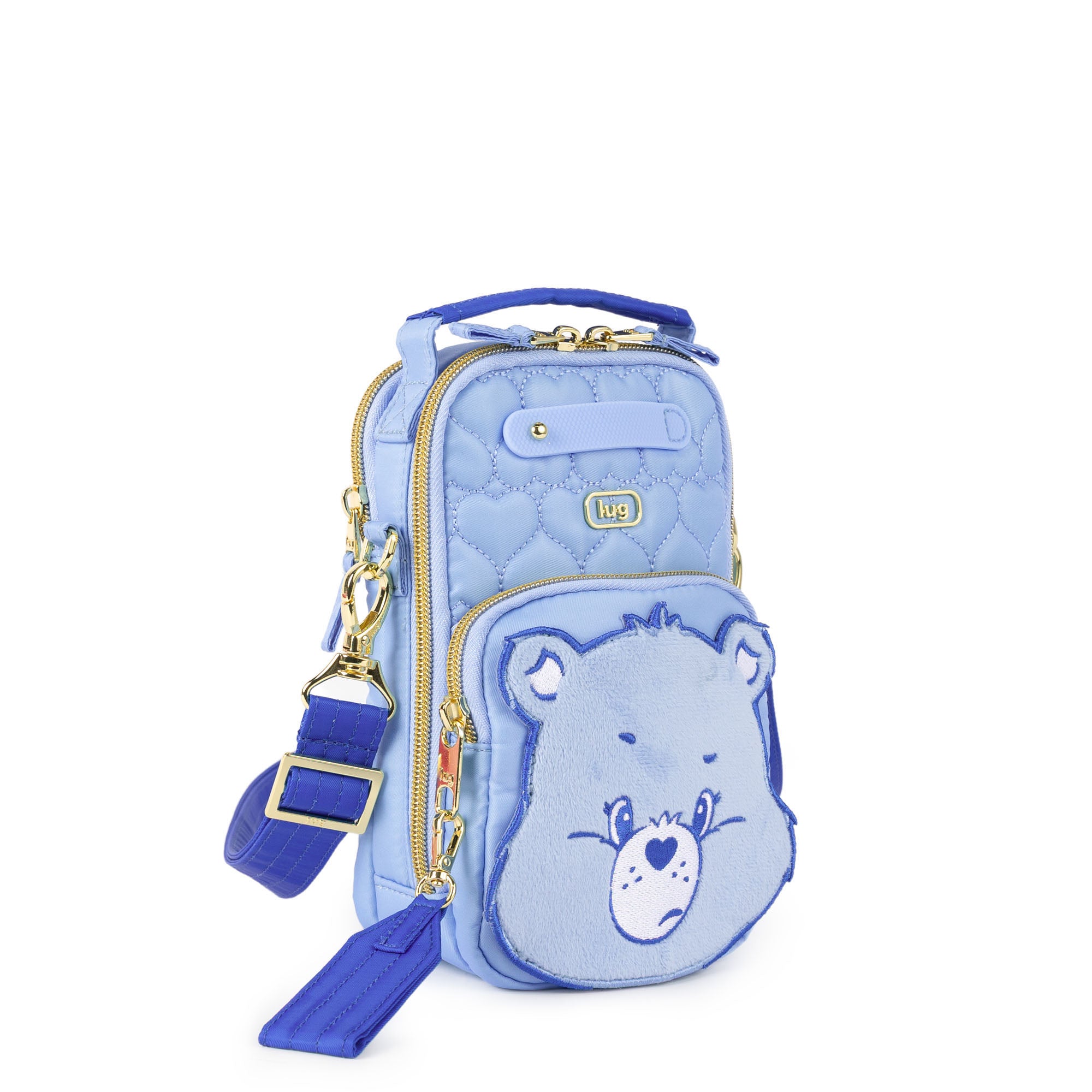 Care Bears x Lug Skeeter Mini Bridge Crossbody Bag - GRUMPY BEAR - 24736_CareBears_SkeeterMiniBridge_GrumpyBear_Angle_02