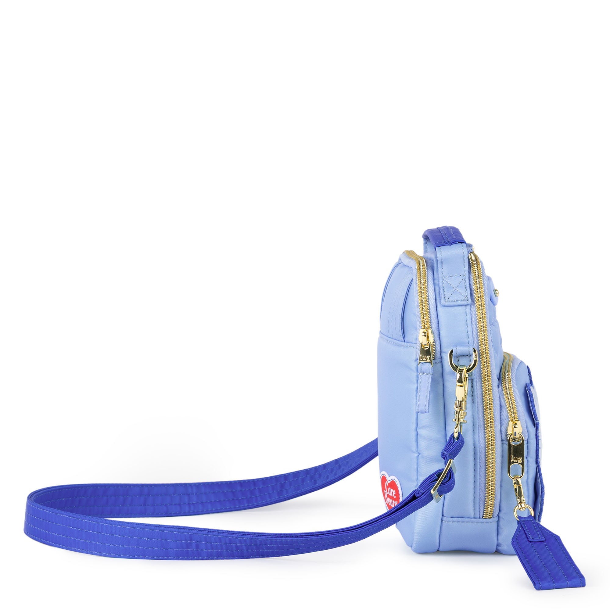 Care Bears x Lug Skeeter Mini Bridge Crossbody Bag - GRUMPY BEAR - 24736_CareBears_SkeeterMiniBridge_GrumpyBear_Angle_03