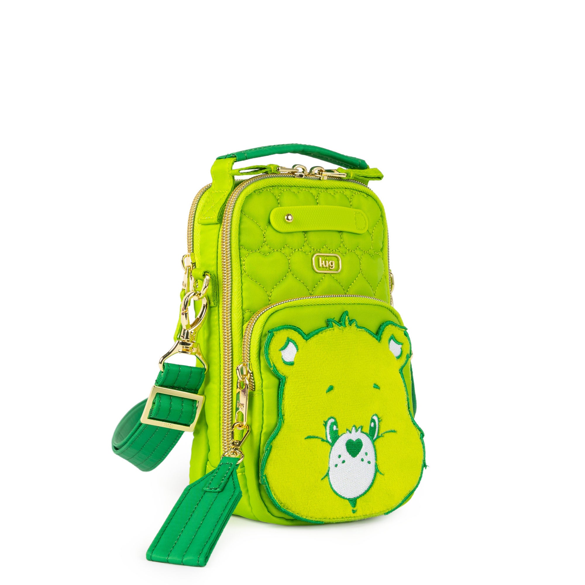 Care Bears x Lug Skeeter Mini Bridge Crossbody Bag - GOOD LUCK BEAR - 24737_CareBears_SkeeterMiniBridge_GoodLuckBear_Angle_02
