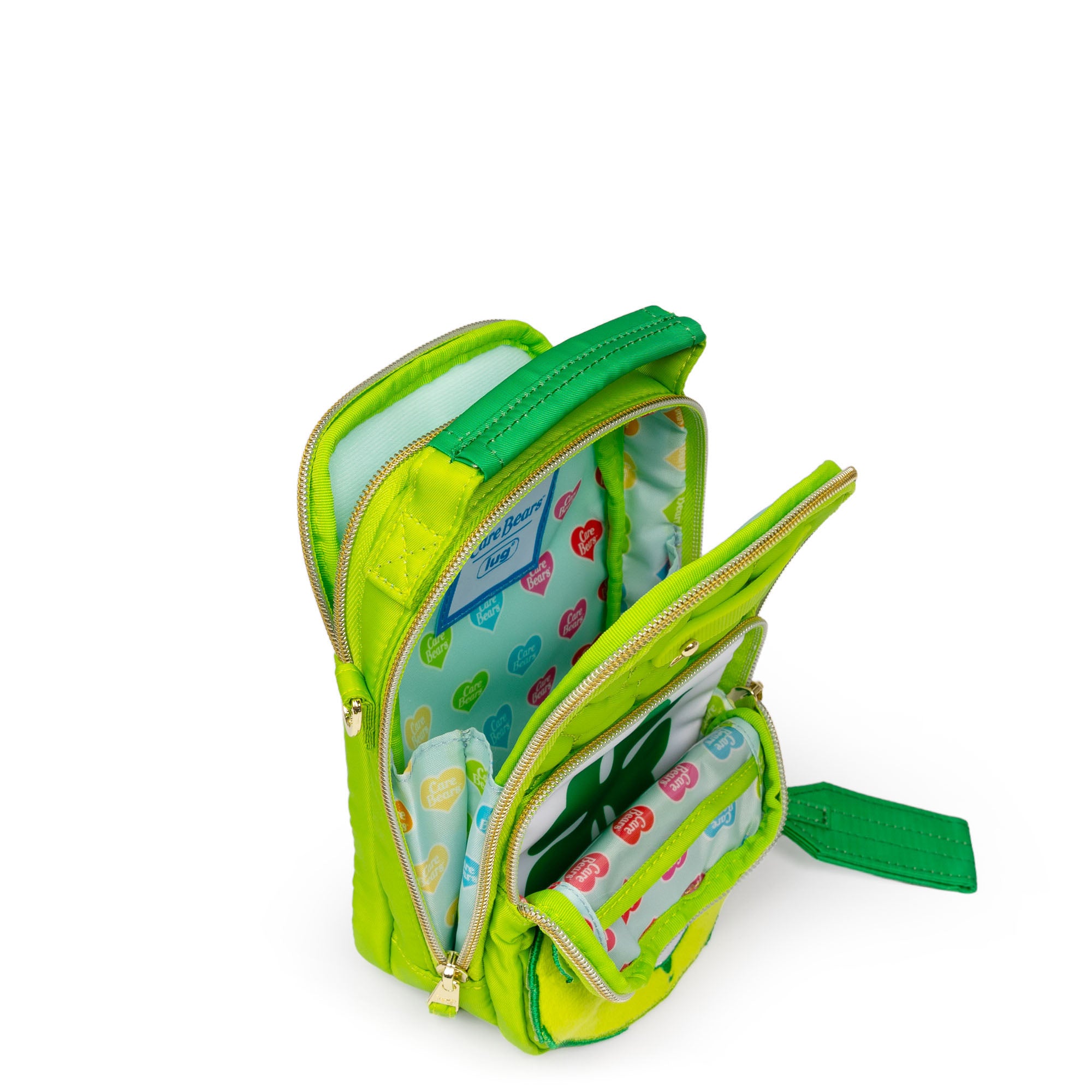 Care Bears x Lug Skeeter Mini Bridge Crossbody Bag - GOOD LUCK BEAR - 24737_CareBears_SkeeterMiniBridge_GoodLuckBear_Angle_05