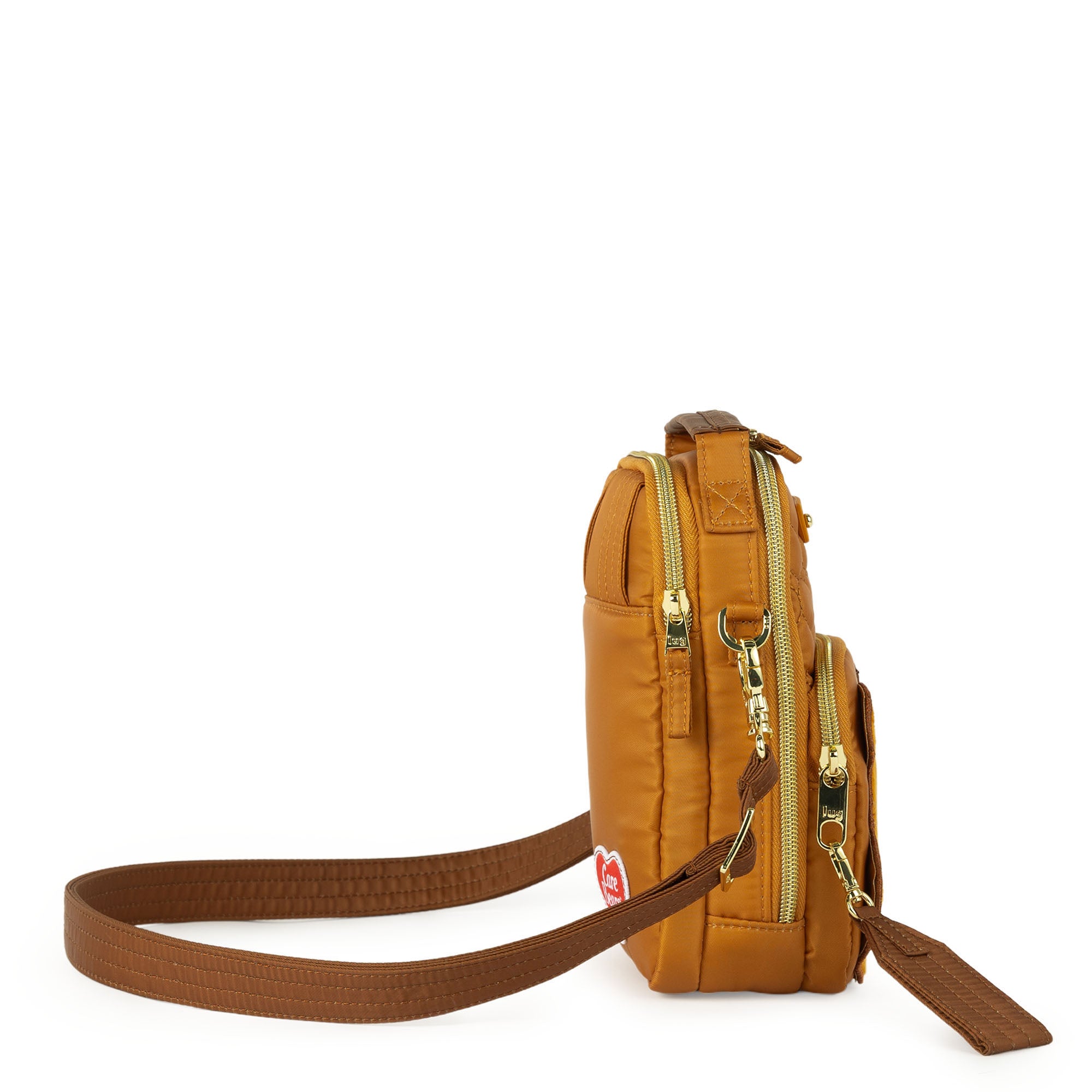 Care Bears x Lug Skeeter Mini Bridge Crossbody Bag - TENDERHEART BEAR - 24738_CareBears_SkeeterMiniBridge_TenderHeartBear_Angle_03